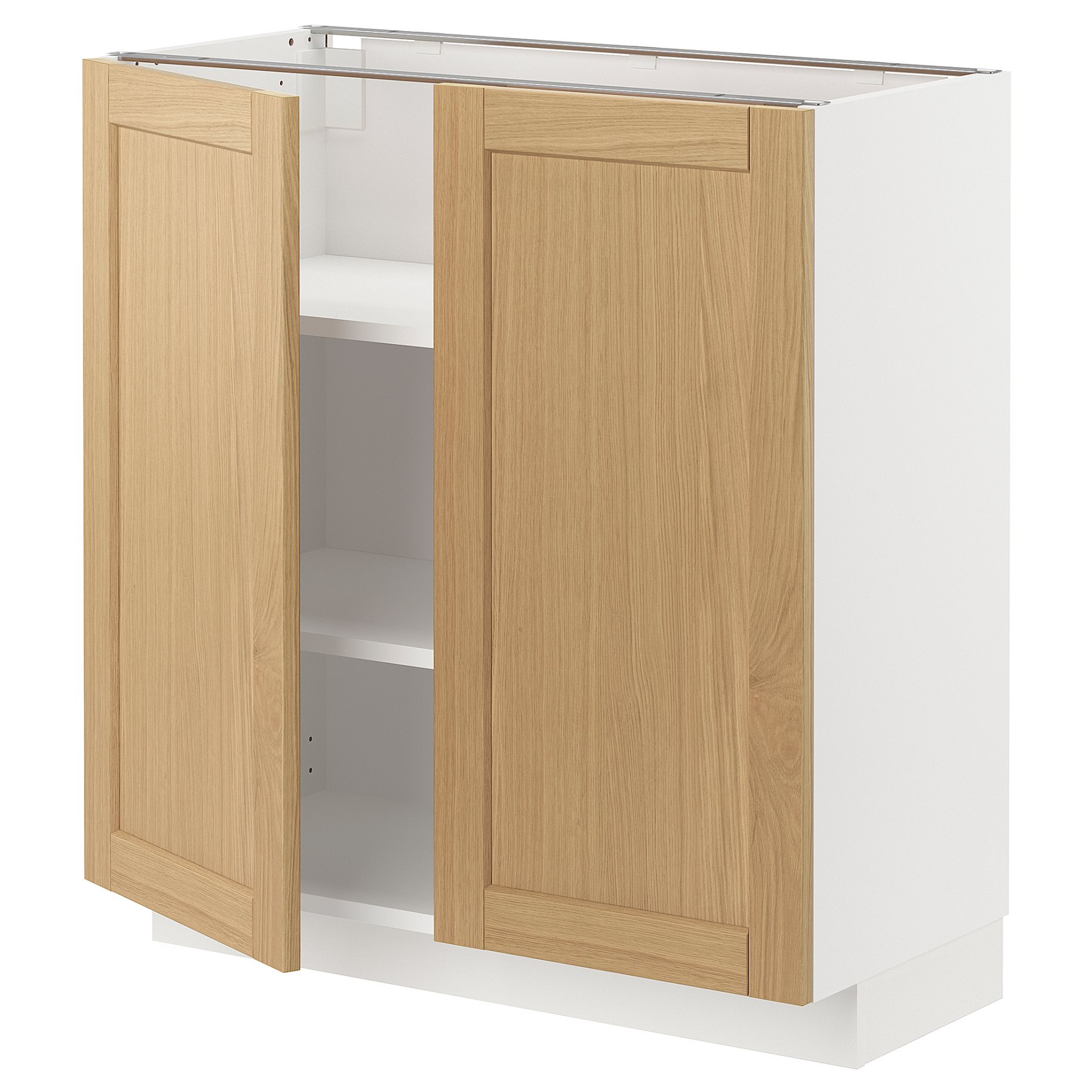METOD, долен шкаф с рафтове/2 вратички, 395.090.97
