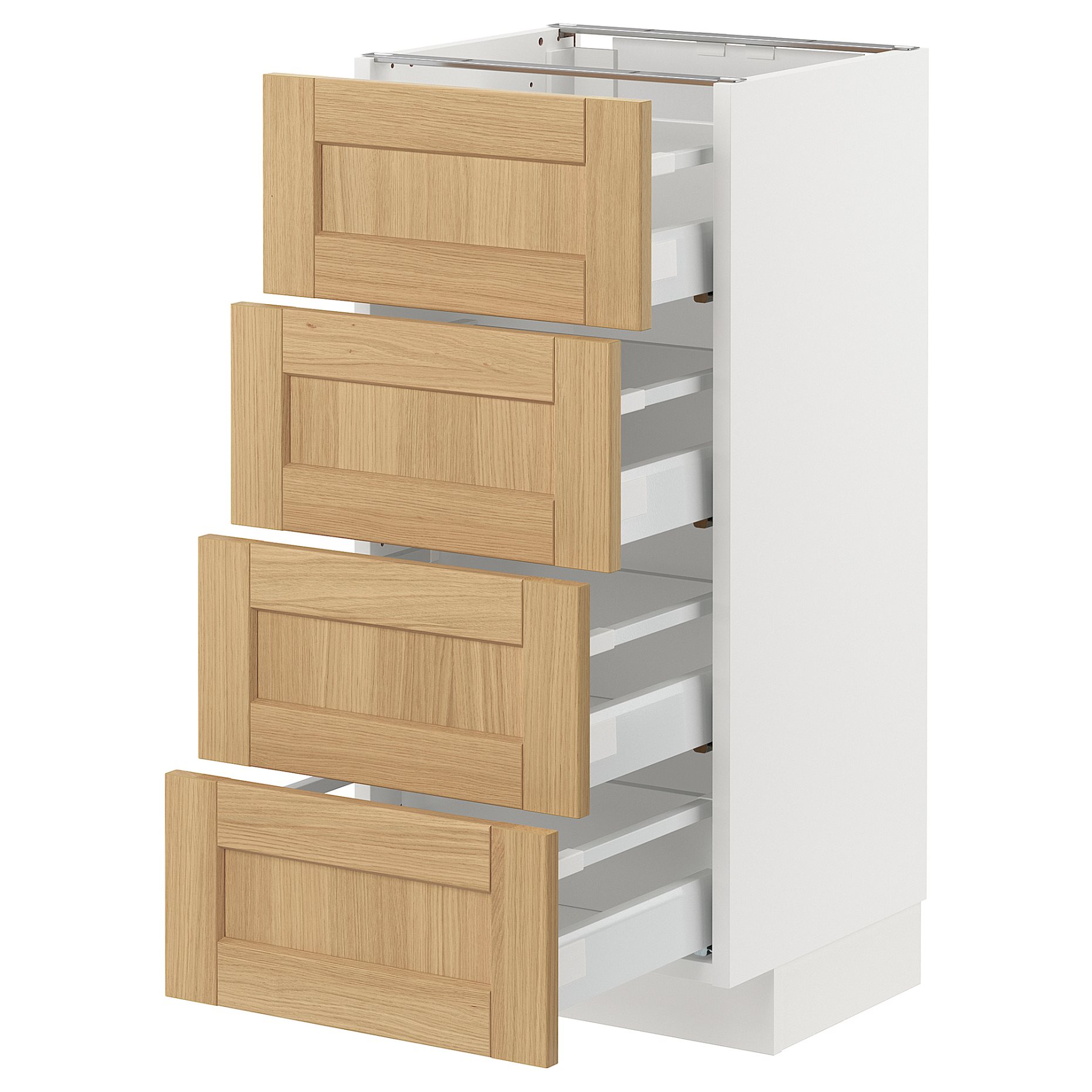 METOD/MAXIMERA, долен шкаф с 4 чела/4 чекмеджета, 395.092.00