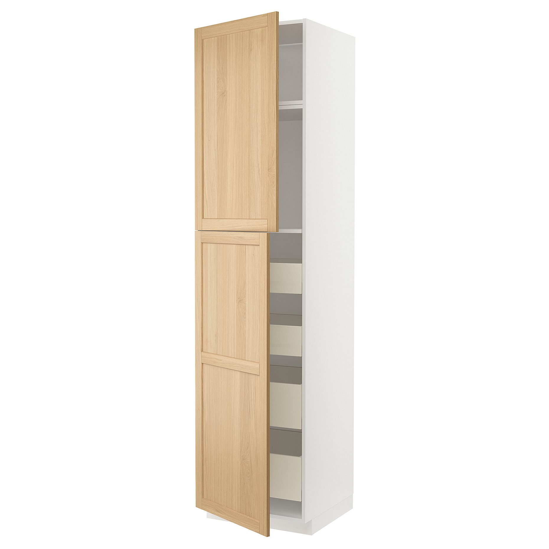 METOD/MAXIMERA, висок шкаф с 2 врати/4 чекмеджета, 395.094.79