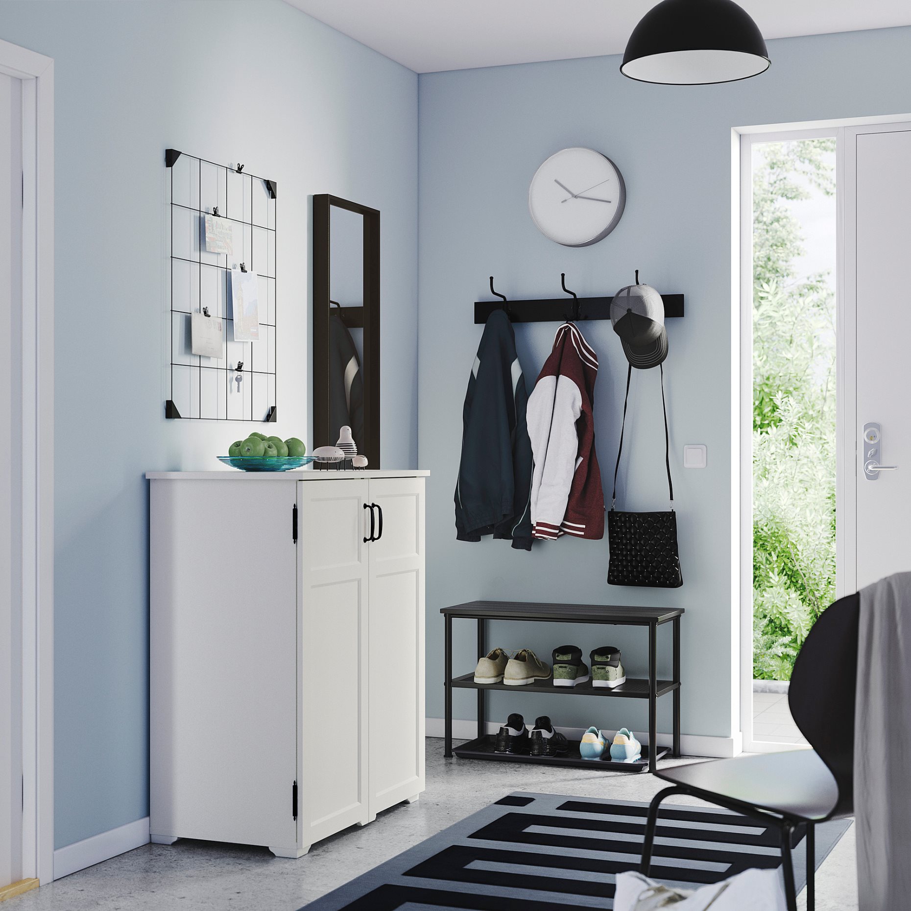 GREÅKER/NIPÅSEN, Обзавеждане за коридор, к-т 4 ч., 395.279.06