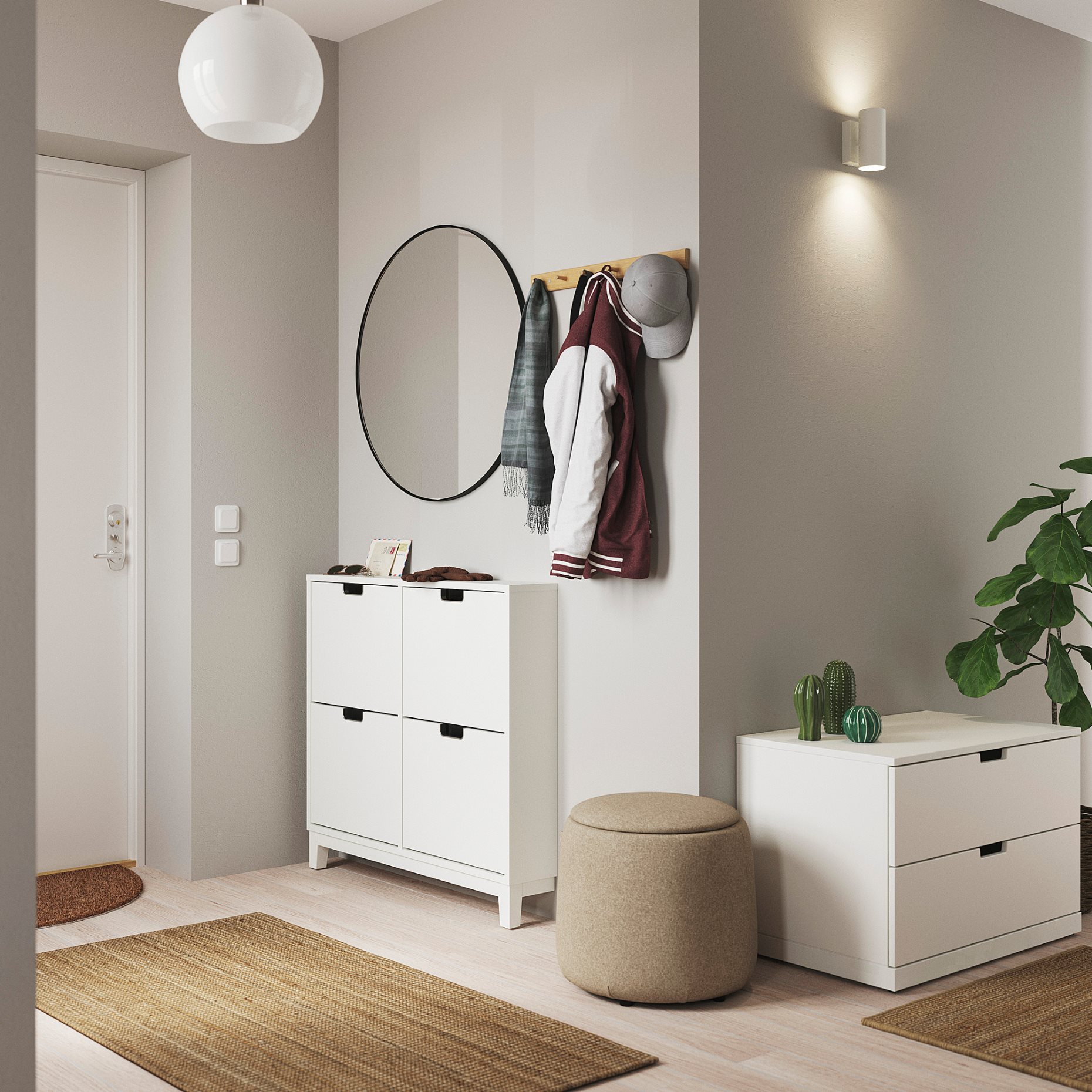 STÄLL/NORDLI, обзавеждане за коридор, к-т 2ч., 395.279.30