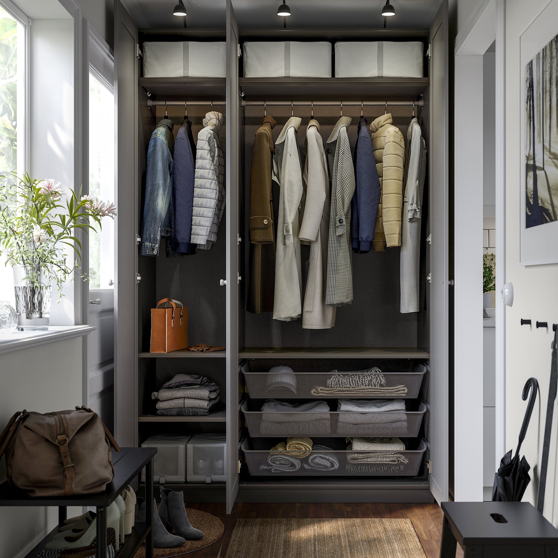 PAX/GULLABERG, Гардероб - комбинация, 395.615.56