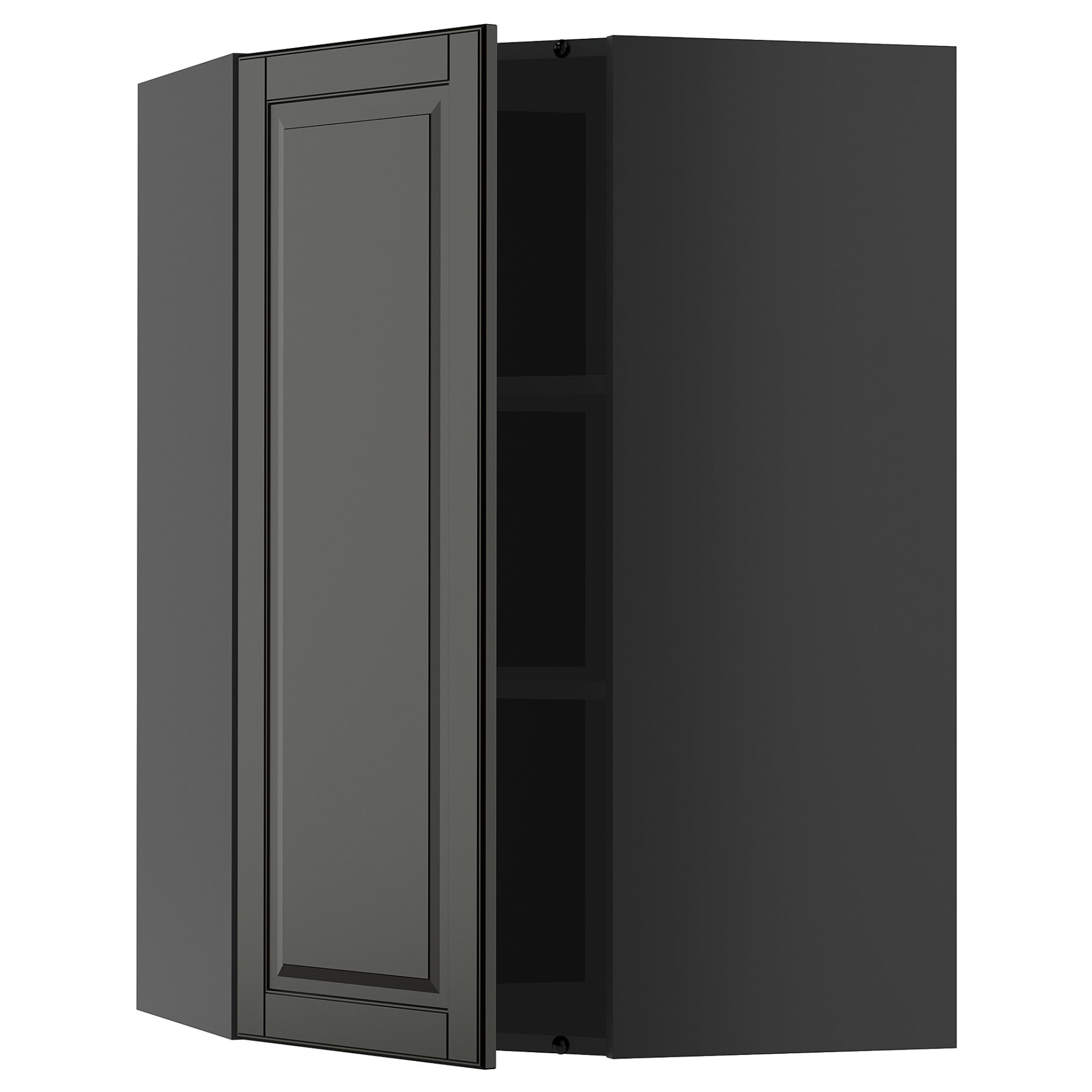 METOD, ъглов стенен шкаф с рафтове, 395.872.12