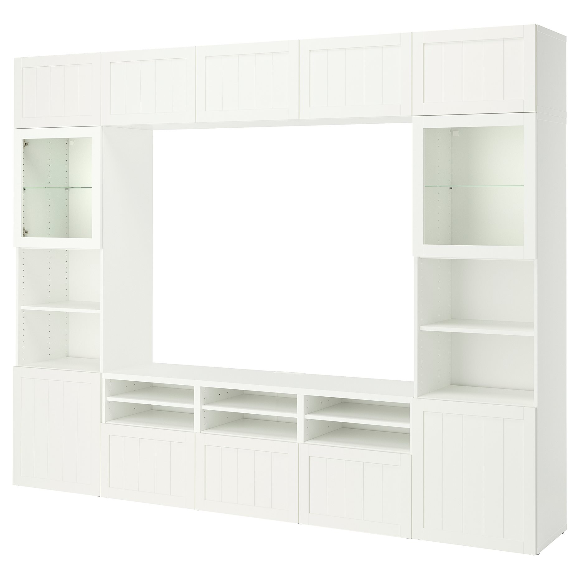 BESTÅ, TV секция/стъклени врати, 395.973.91
