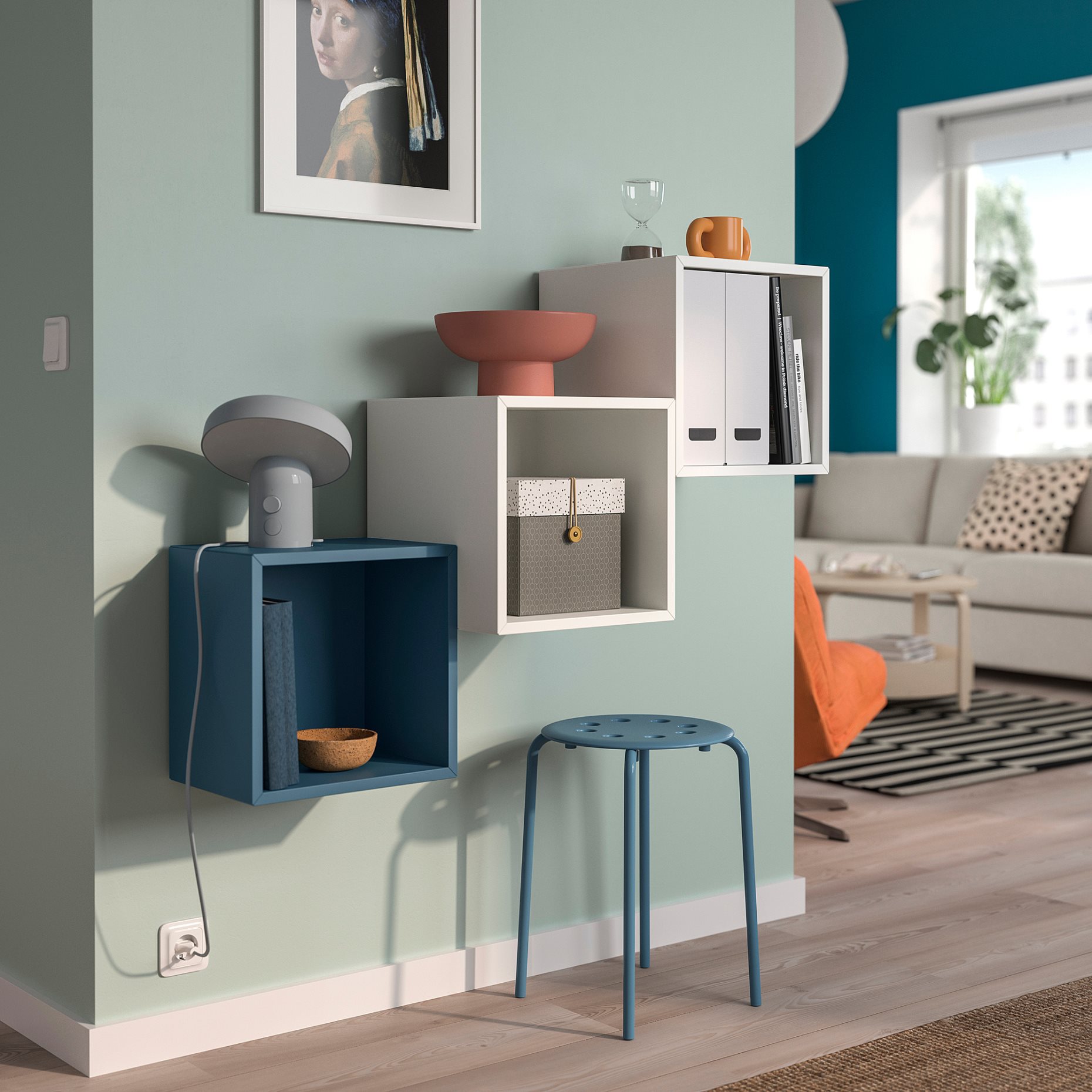 EKET, шкаф за стенен монтаж комбинация, 105x35x70 см, 396.020.43