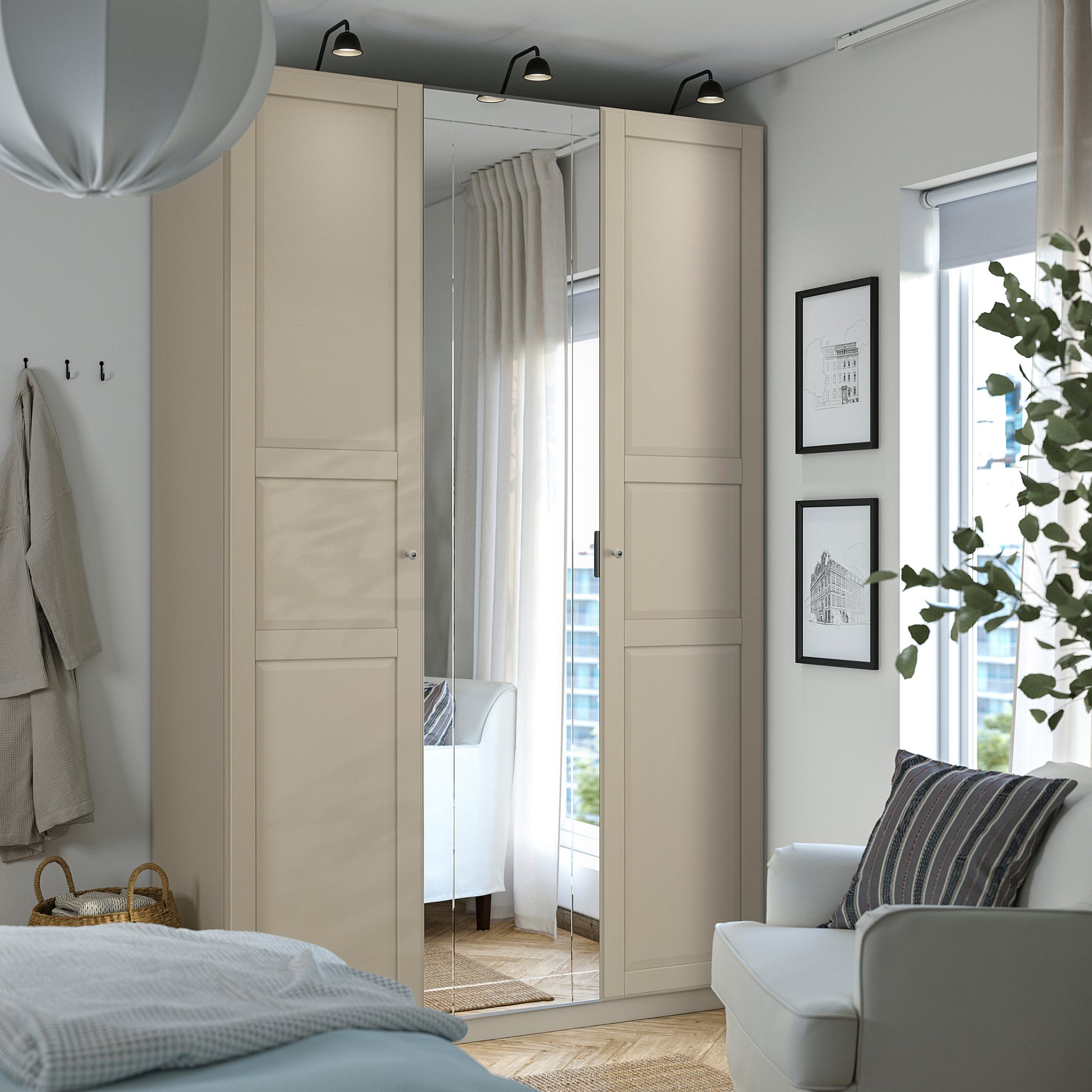 PAX/KAMMARTORP/TYSSEDAL, гардероб - комбинация, 396.032.45