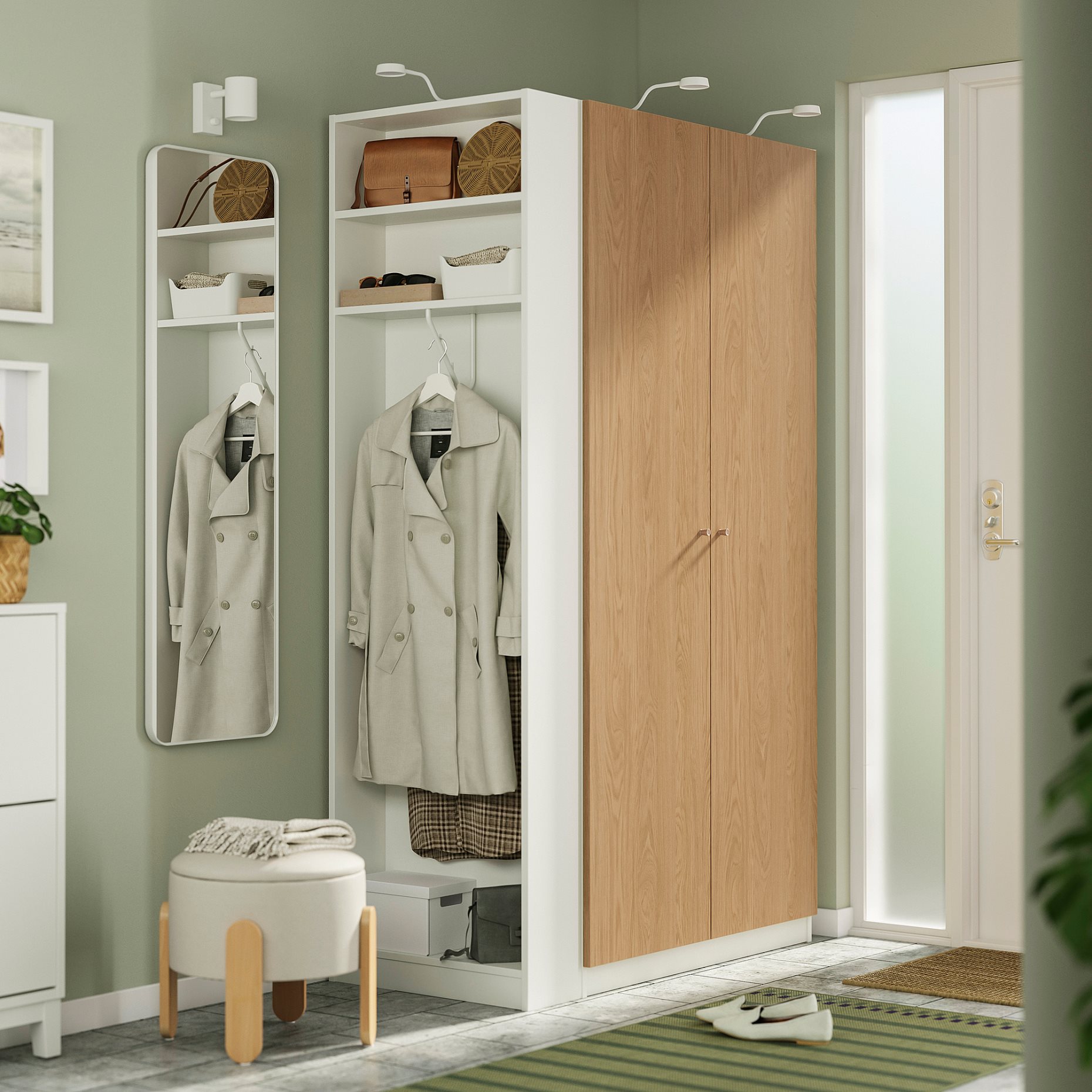 PAX/STORKLINTA, гардероб - комбинация, 396.068.66