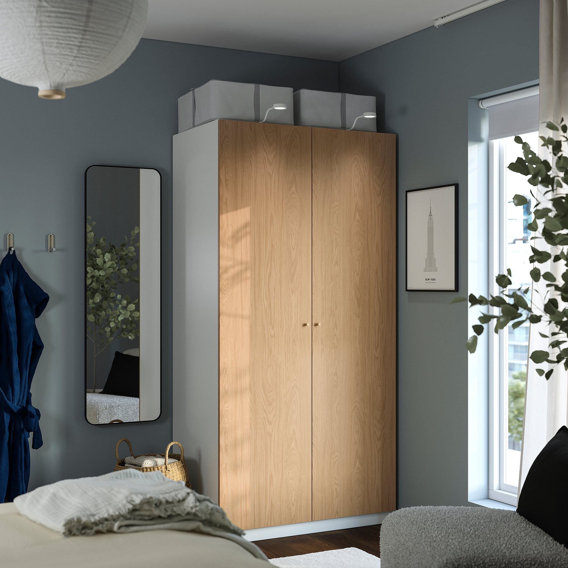 PAX/STORKLINTA, Гардероб - комбинация, 396.091.34