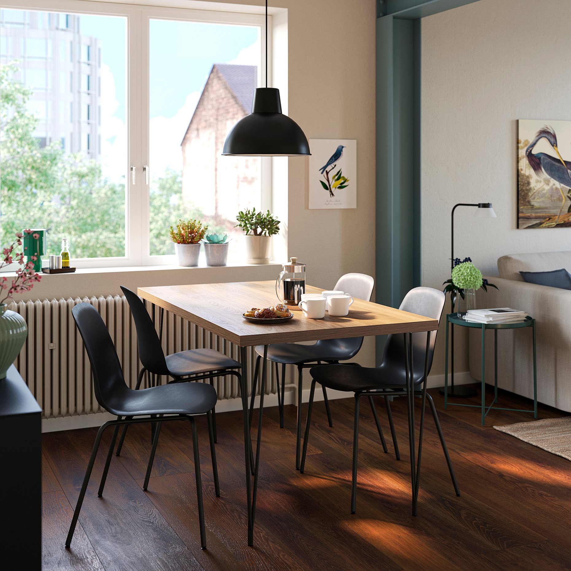 SKÅLSTA, маса и 4 стола, 396.091.86