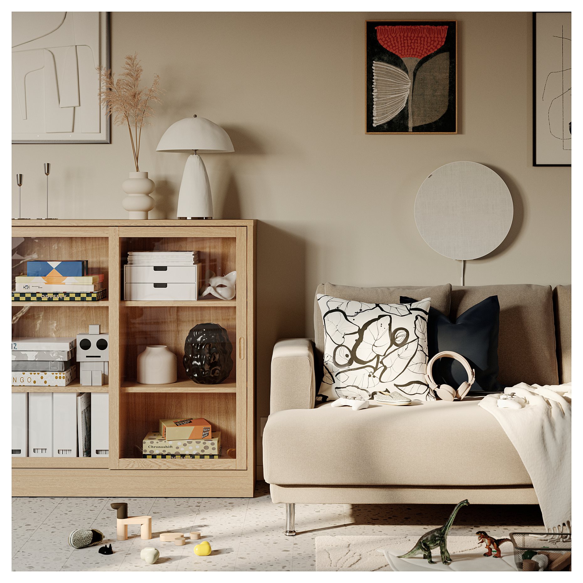 UPPÅKRA, 1.5-местен модул, с подлакътник, ляво, 396.139.99