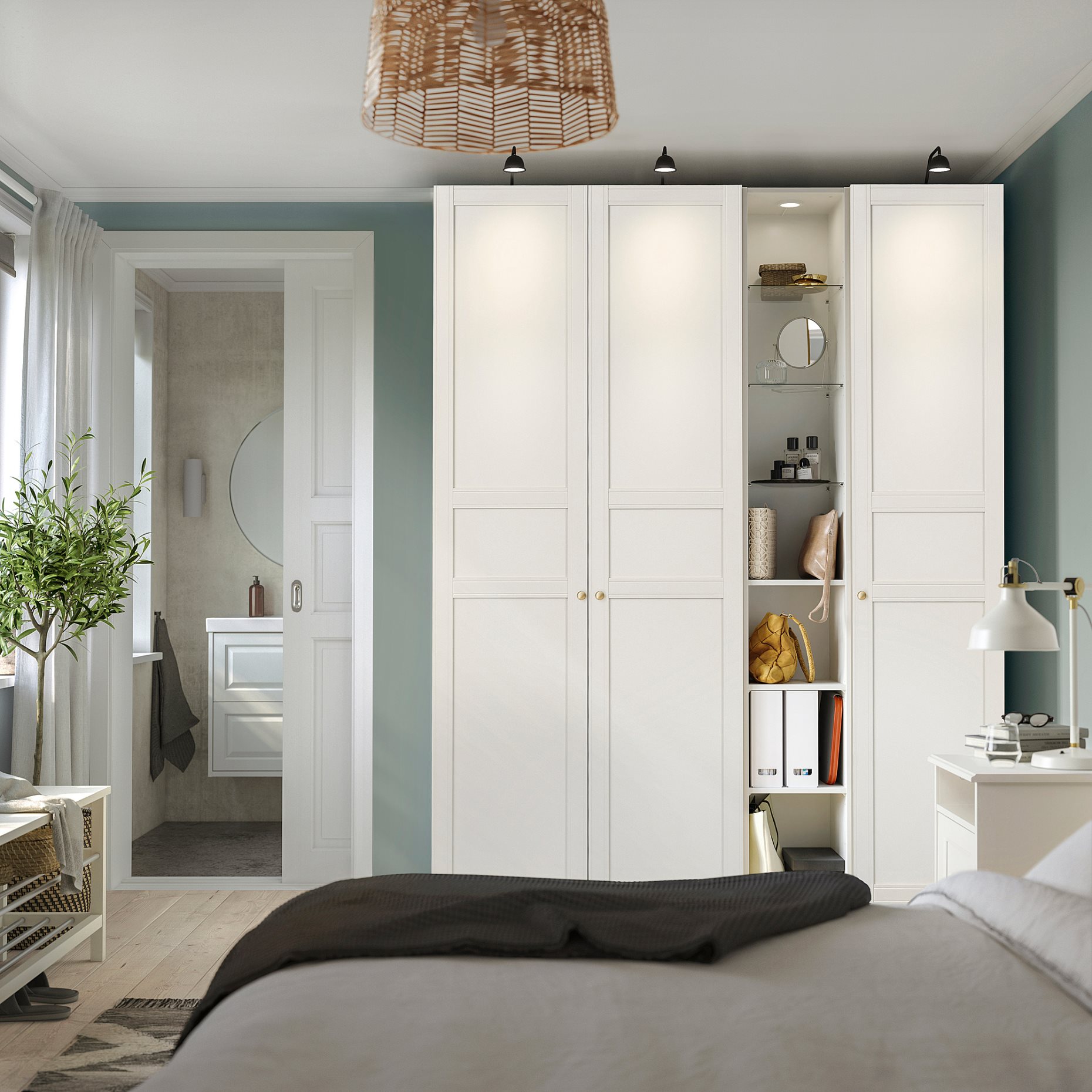 PAX/FLISBERGET, гардероб - комбинация, 396.261.24