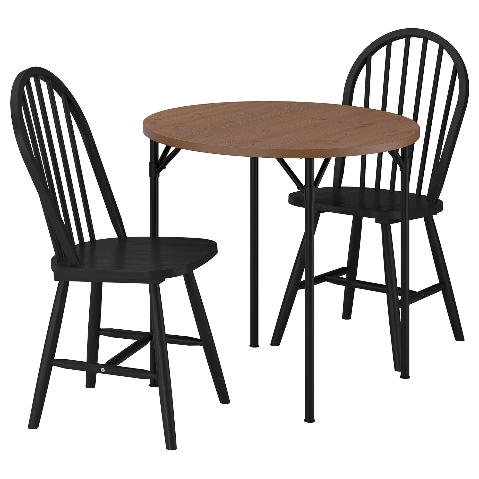 GRÖTÅN/SKOGSTA, маса и 2 стола, 80 см, 396.265.72