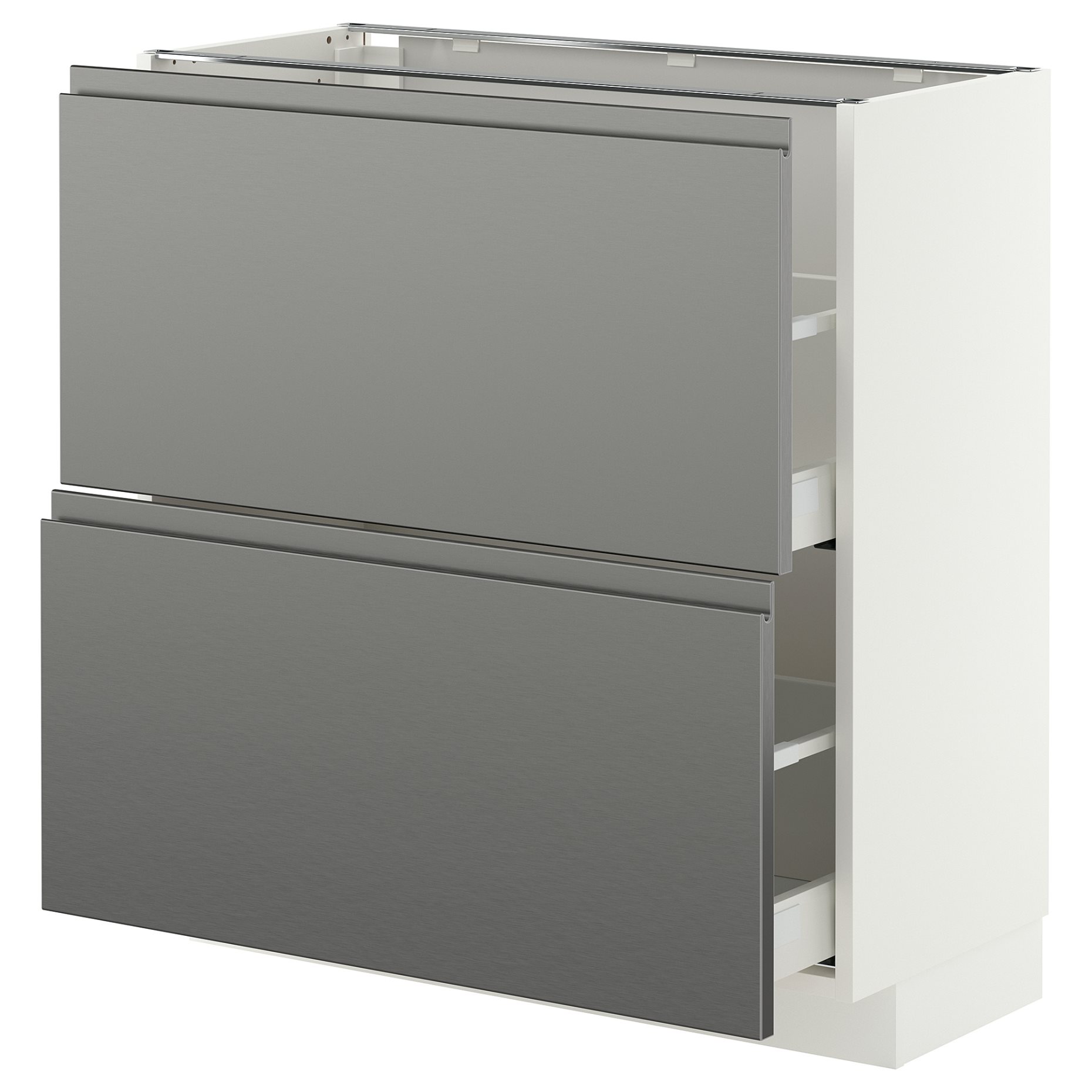 METOD/MAXIMERA, долен шкаф с 2 чекмеджета, 80x37 см, 396.279.39