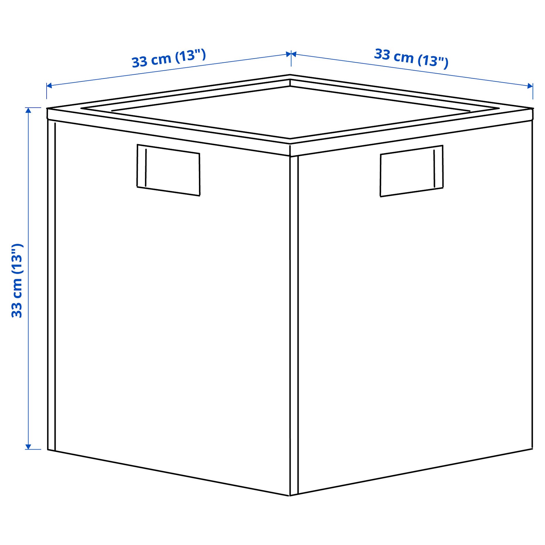 PANSARTAX, кутия с капак, 33x33x33 см, 405.150.21