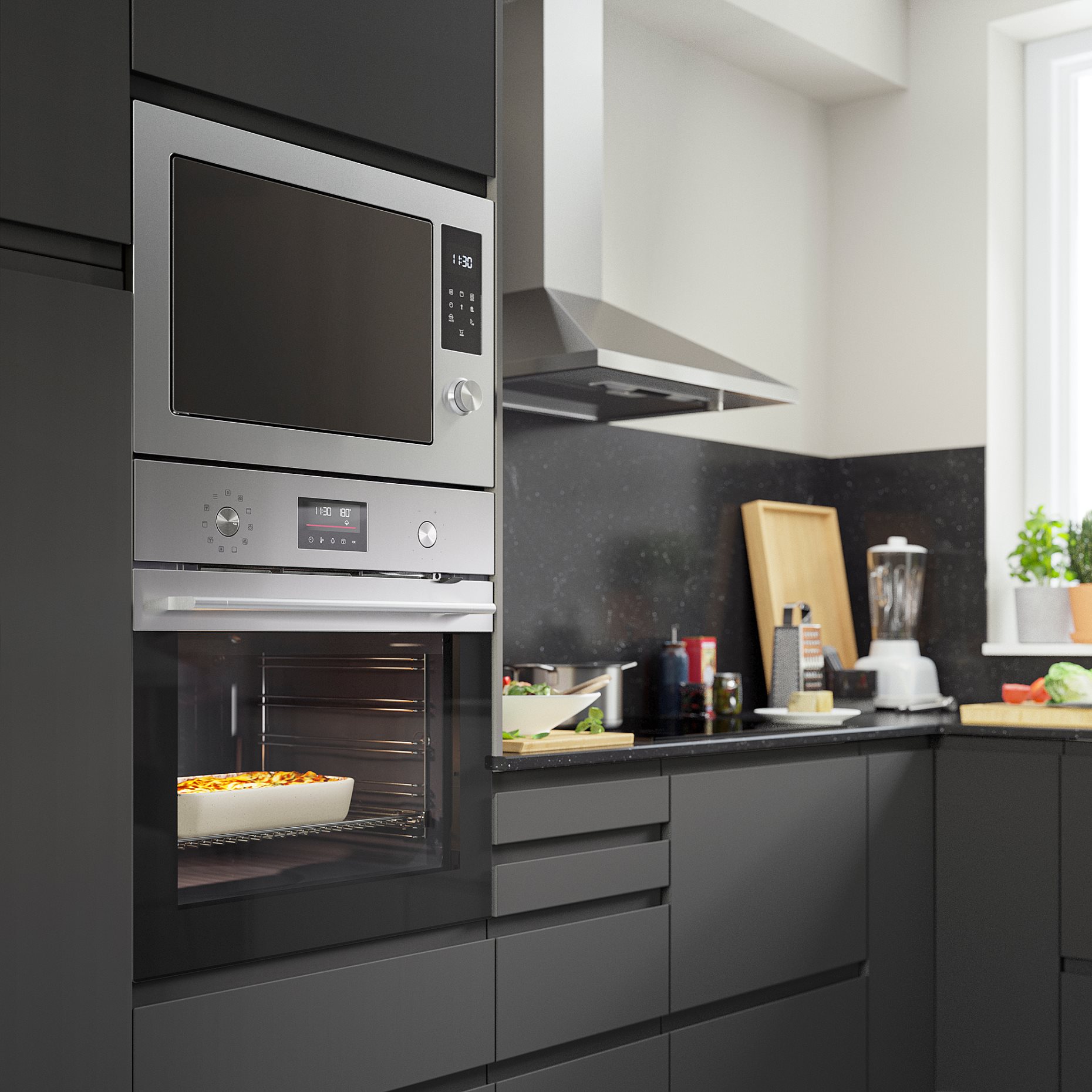 FRILLESBO, фурна с вентилатор, пиролит. ф-я за допълнителна пара, IKEA 500, 406.002.36