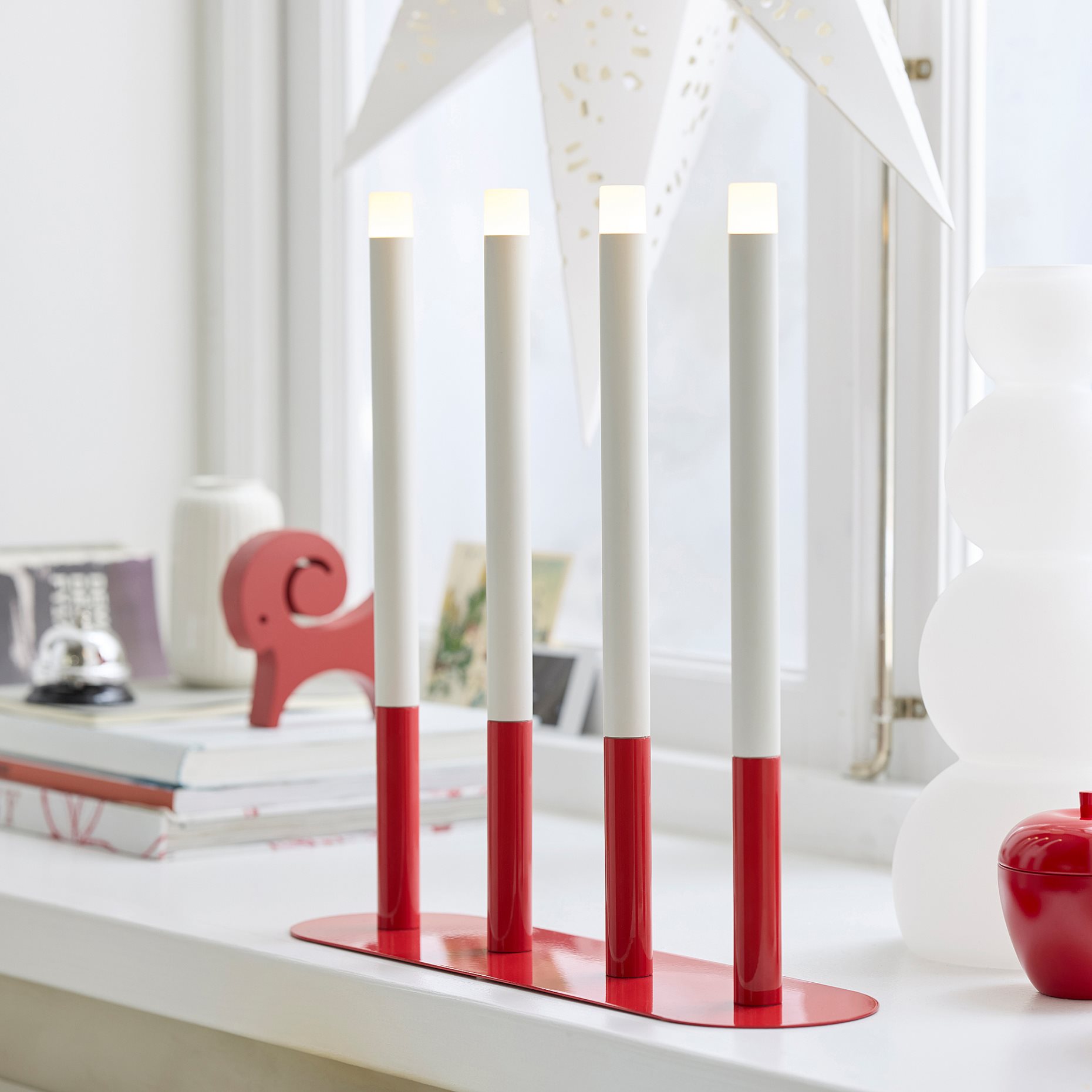 STRÅLA, LED свещник, на батерии, 406.066.48