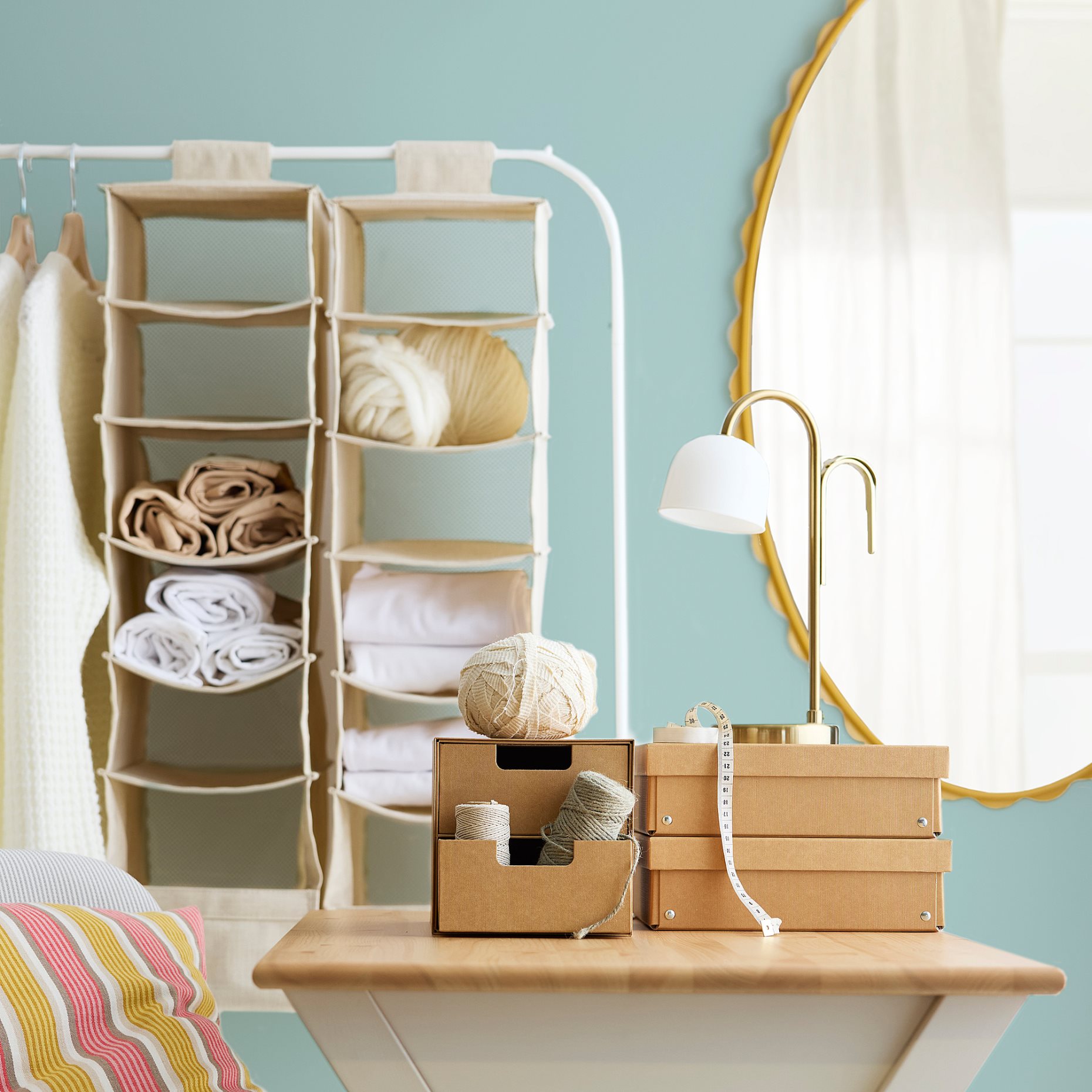 PURRPINGLA, висяща етажерка с 6 отделения, 406.122.63