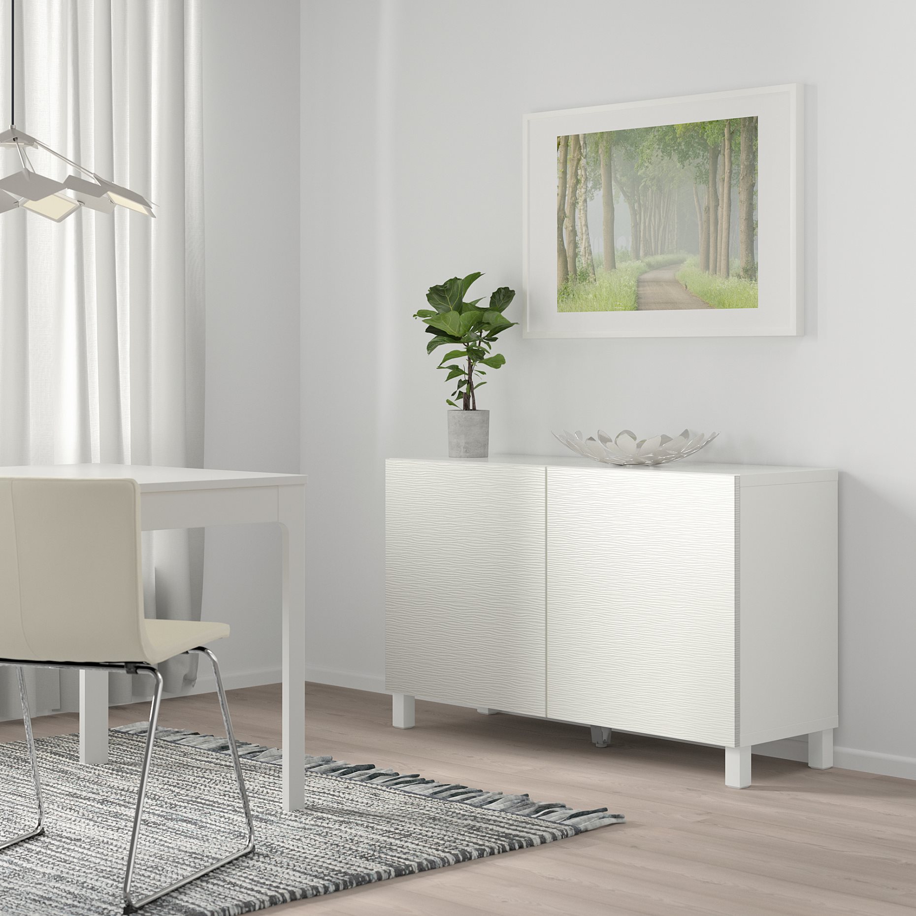 BESTÅ, комбиниран артикул за съхранение с врати, 492.099.89