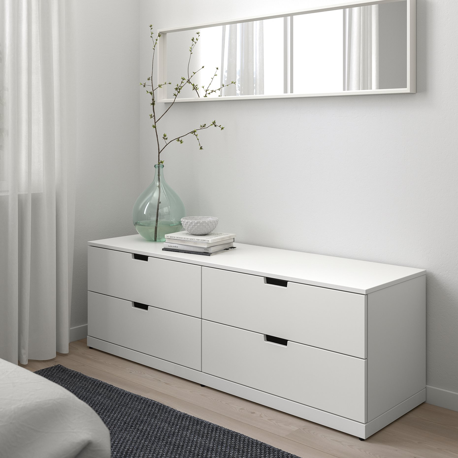 NORDLI, скрин с 4 чекмеджета, 492.394.96
