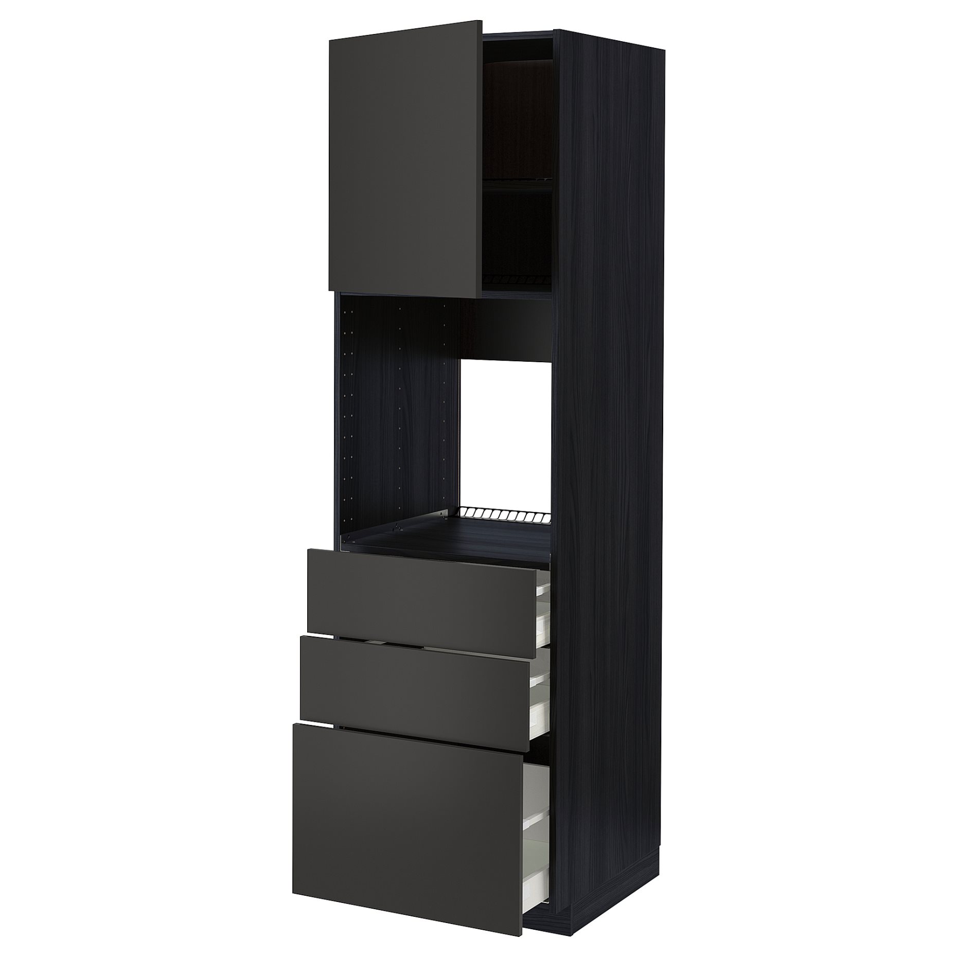 METOD/MAXIMERA, висок шкаф за фурна с врата/3 чекм., 494.978.57