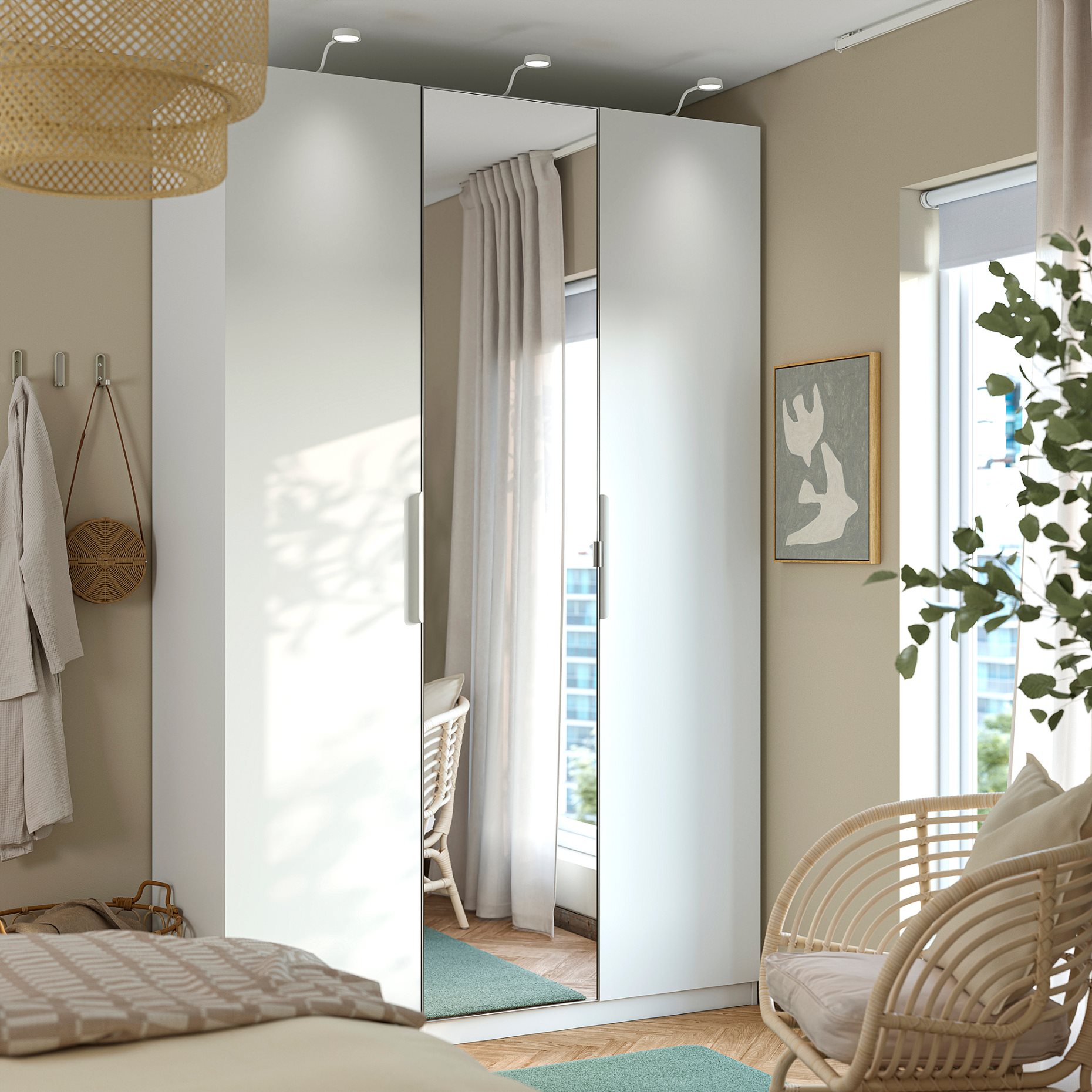 PAX/FORSAND/AHEIM, гардероб - комбинация, 150x60x236 см, 495.536.50