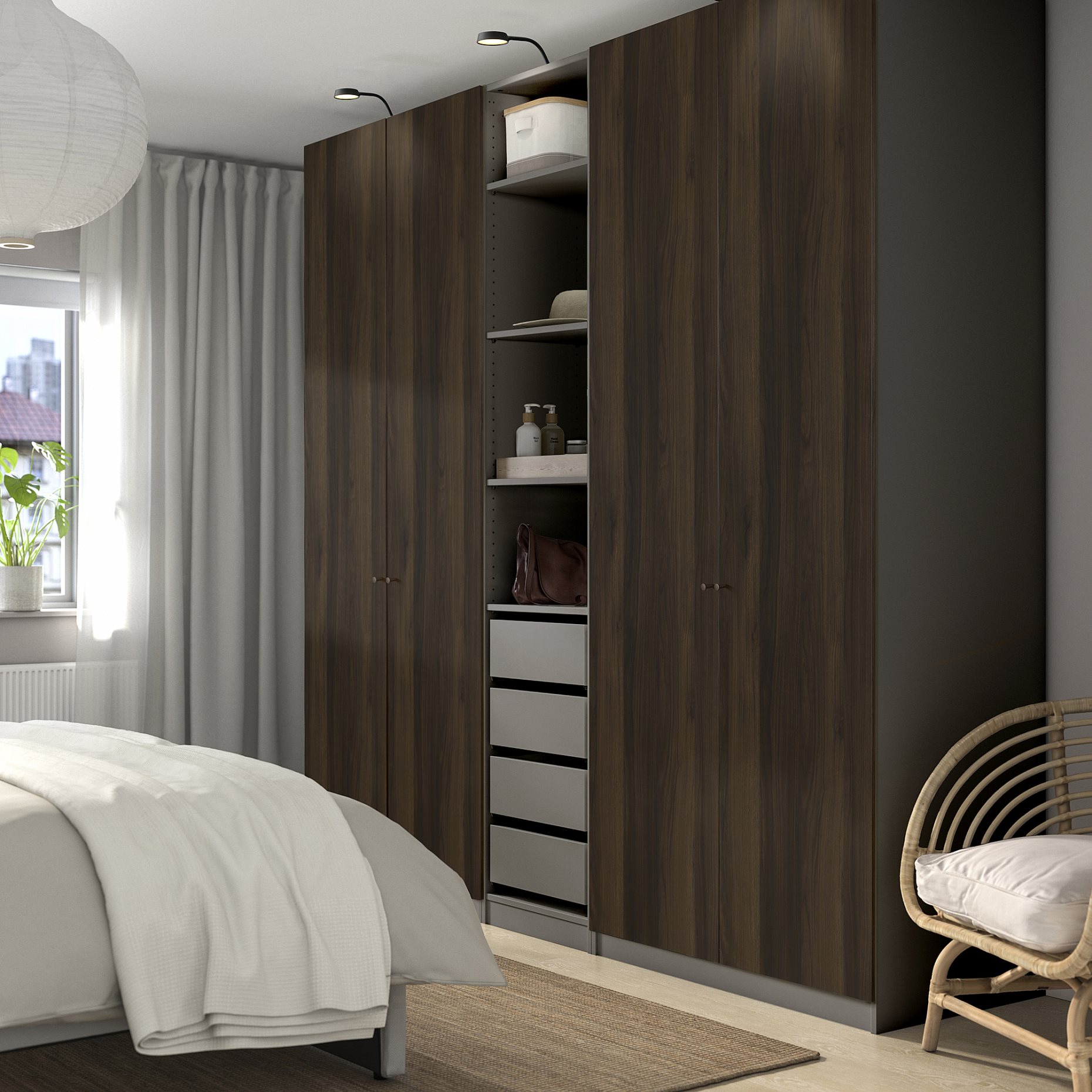PAX/STORKLINTA, гардероб - комбинация, 495.629.18
