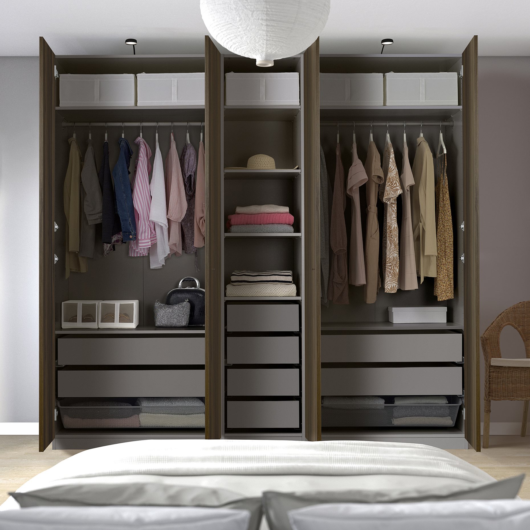 PAX/STORKLINTA, гардероб - комбинация, 495.629.18