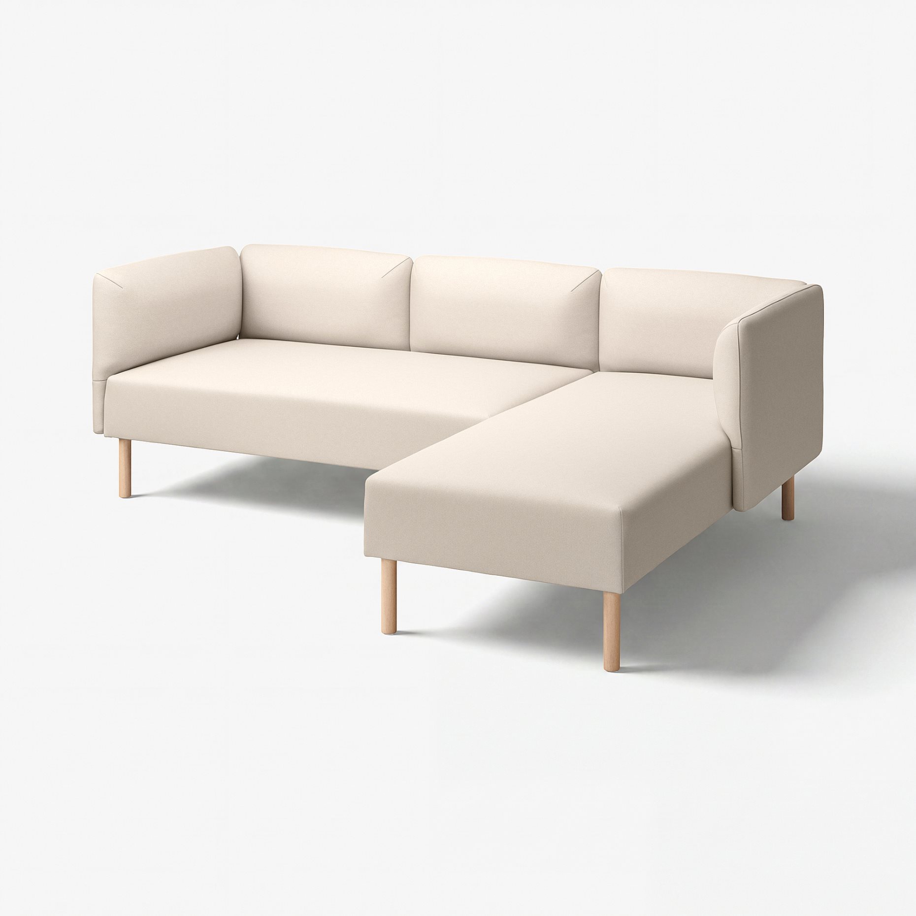 LILLEHEM, 3-местен модулен диван с лежанка, 495.682.94