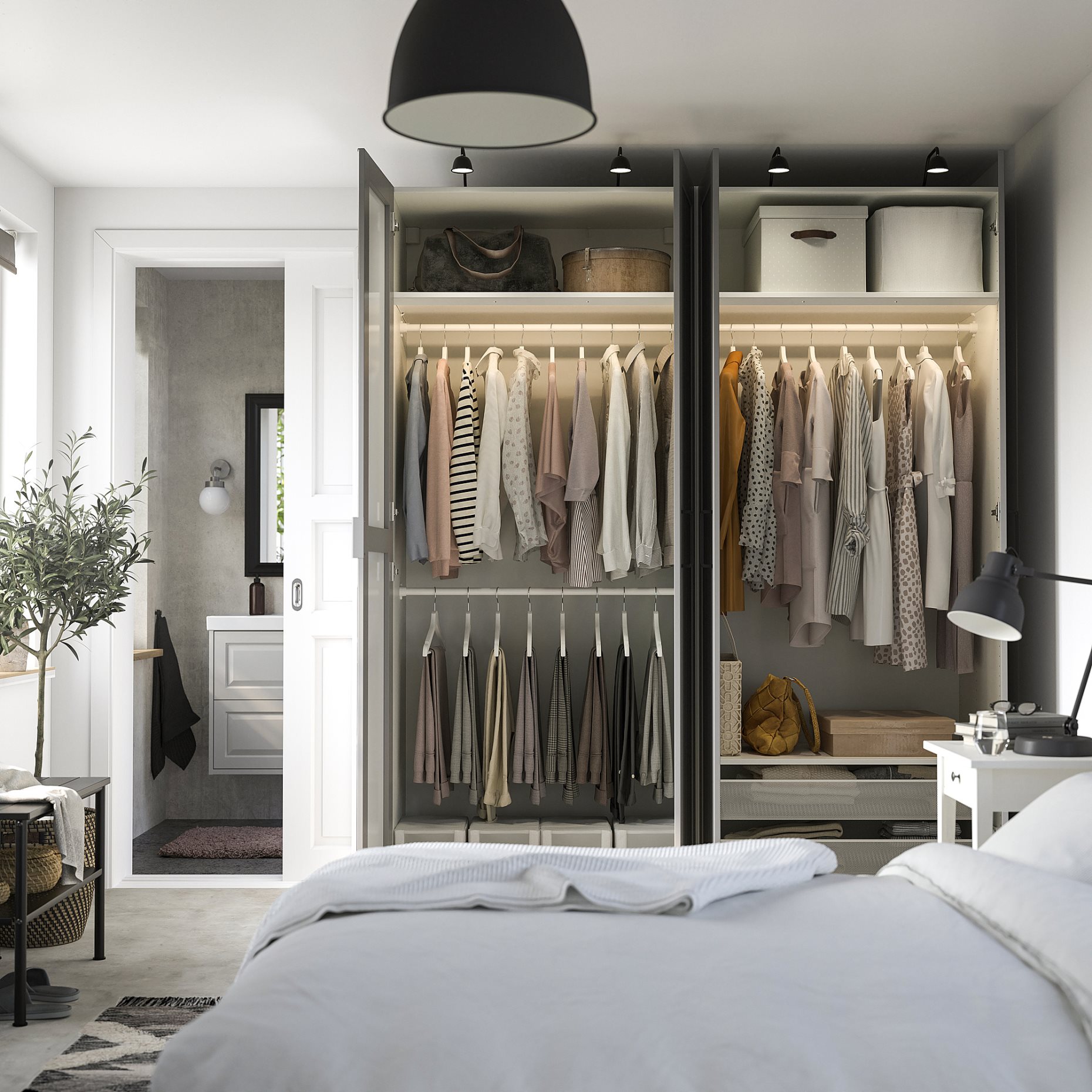 PAX/KAMMARTORP/GULLABERG, гардероб - комбинация, 495.725.83