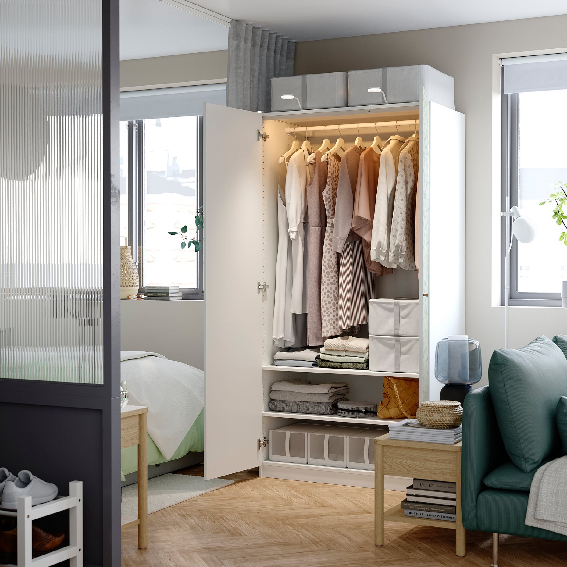 PAX/LINNABERG, гардероб - комбинация, 495.726.63