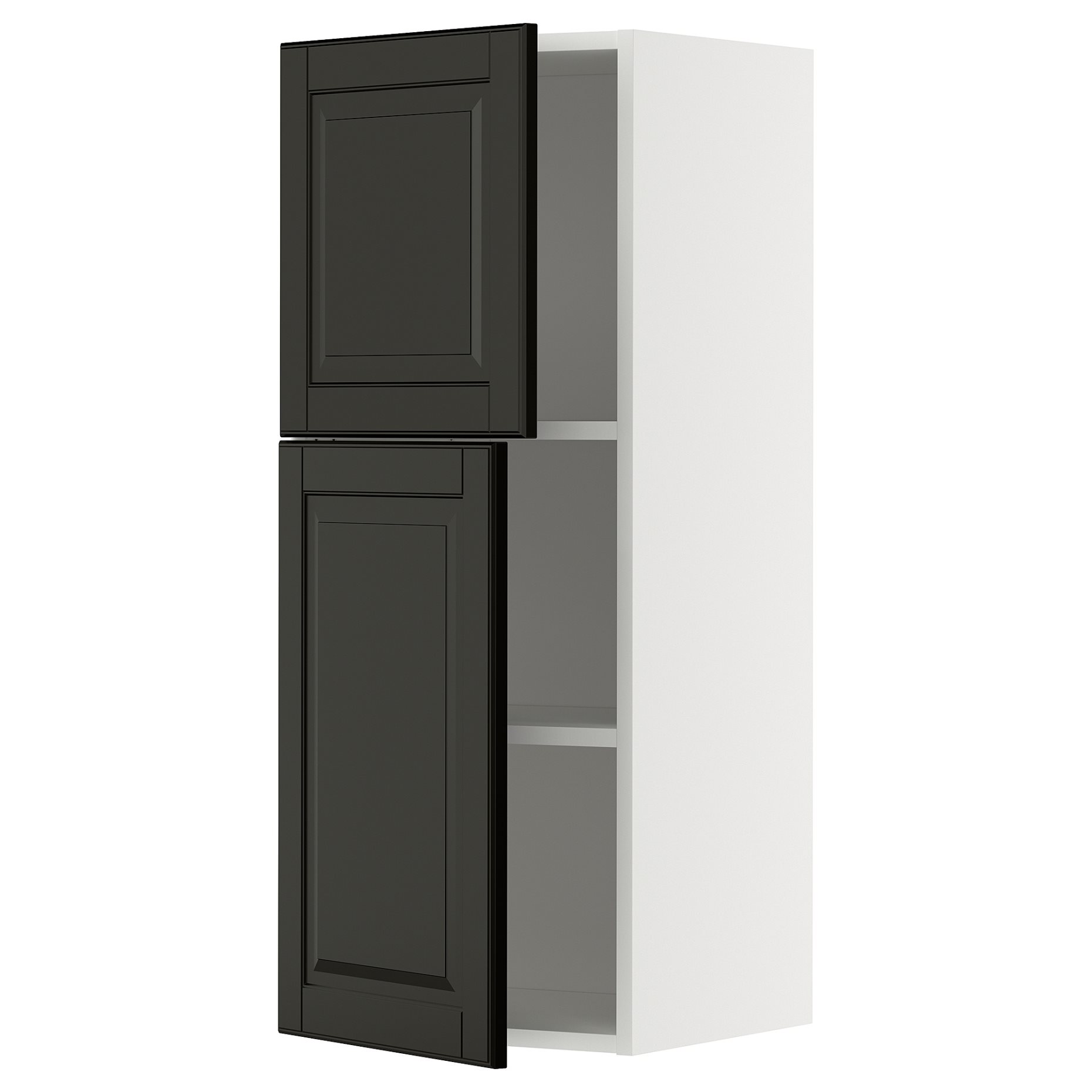 METOD, стенен шкаф с рафтове/2 вратички, 495.786.79