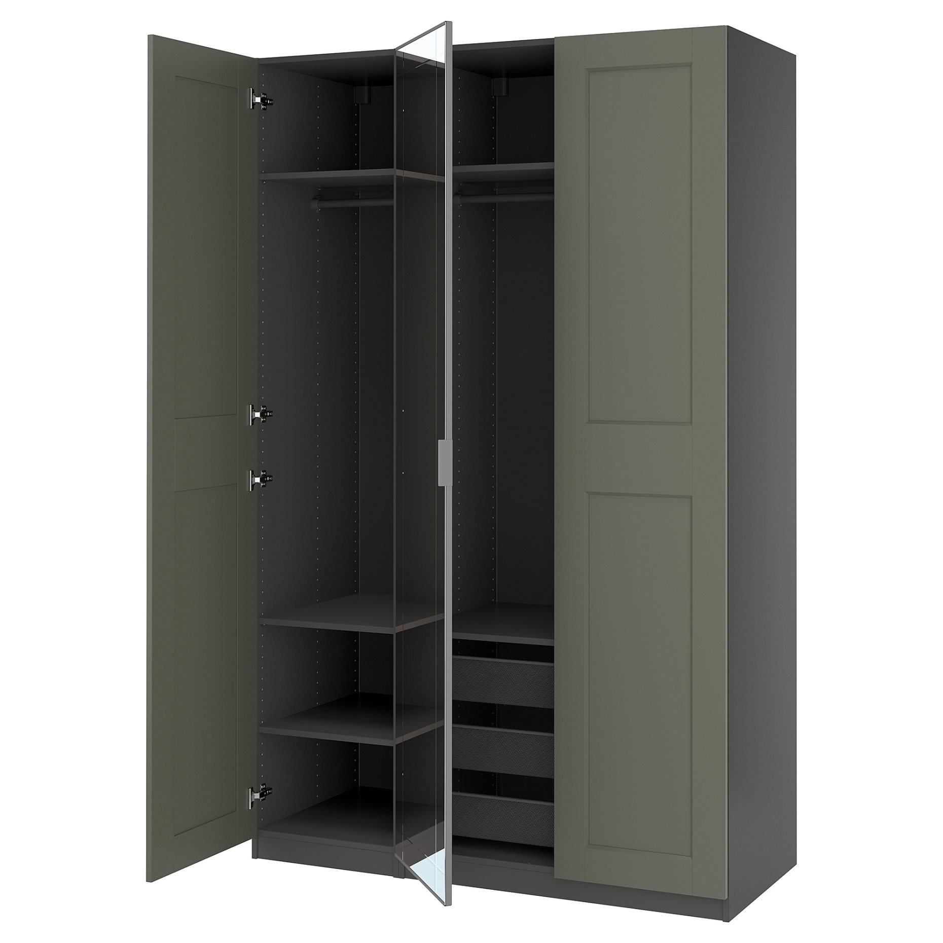 PAX/KAMMARTORP/GRIMO, гардероб - комбинация, 495.792.64