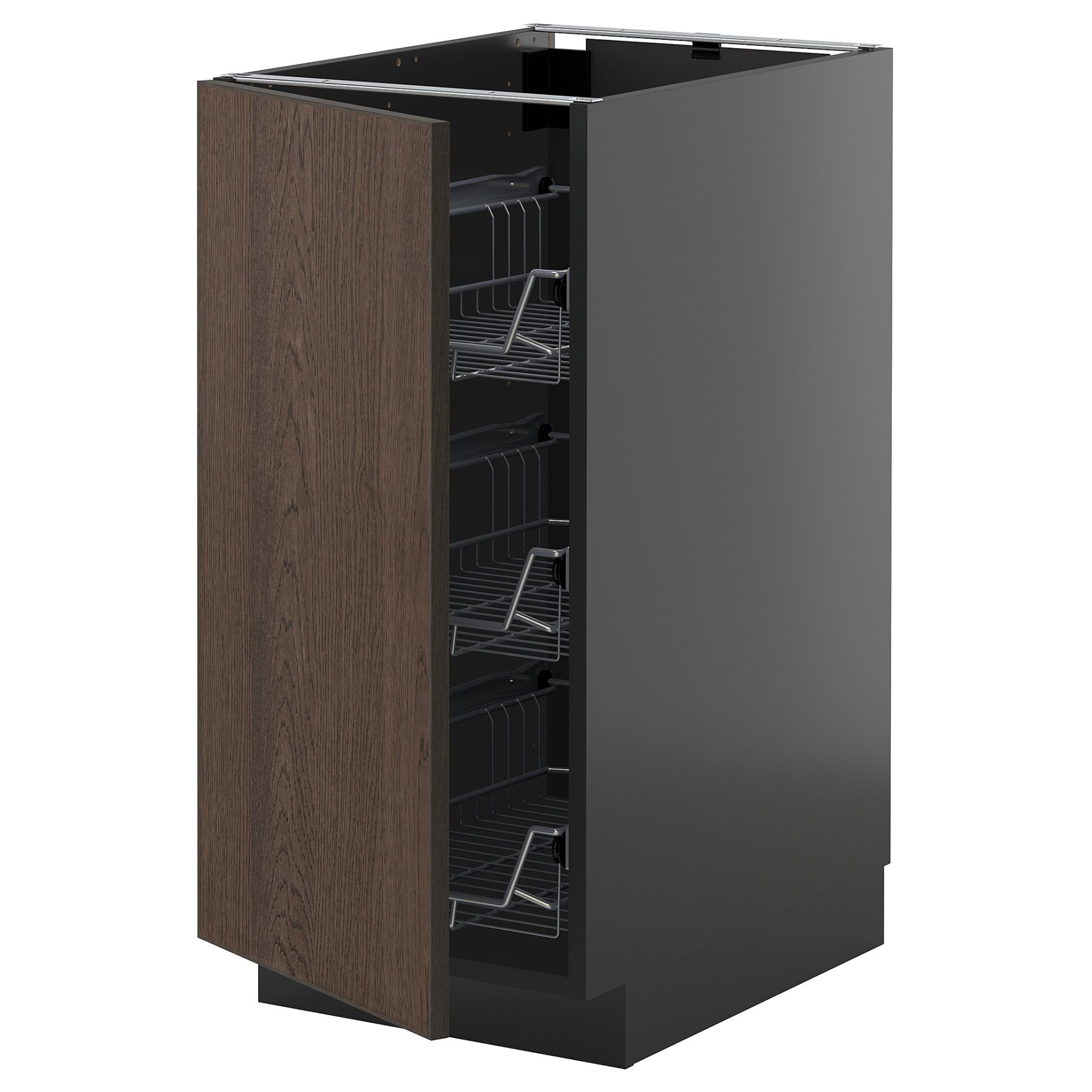 METOD, долен шкаф с телени кошници, 495.899.13