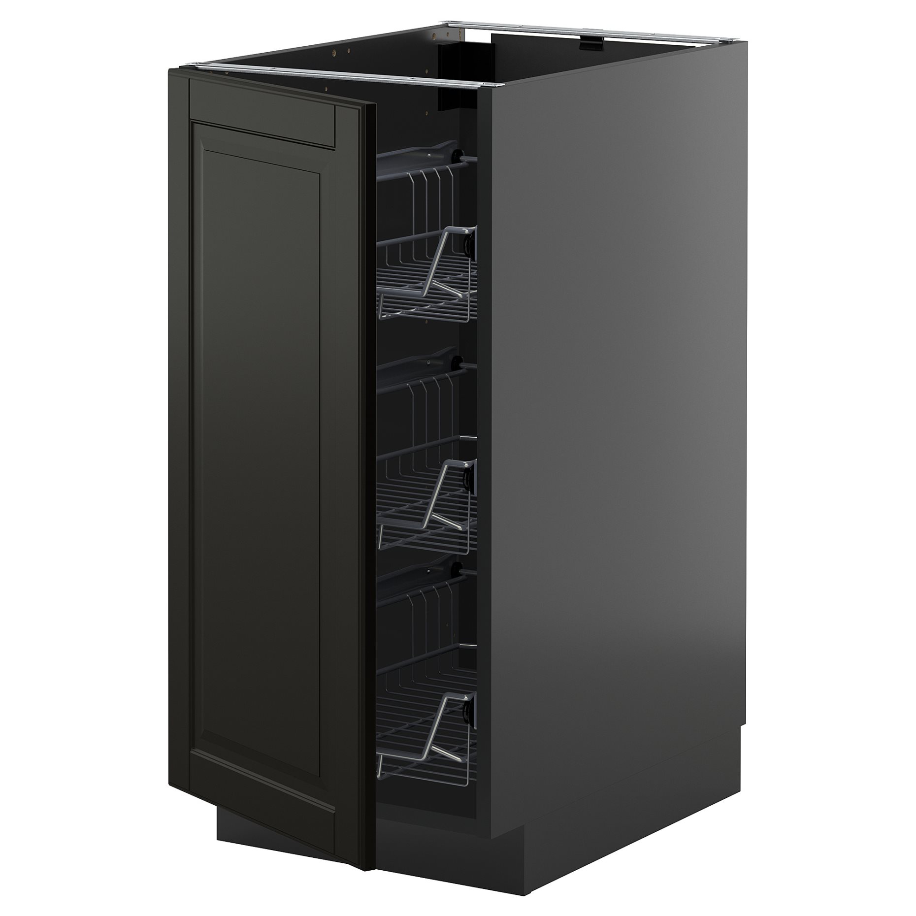 METOD, долен шкаф с телени кошници, 495.899.32
