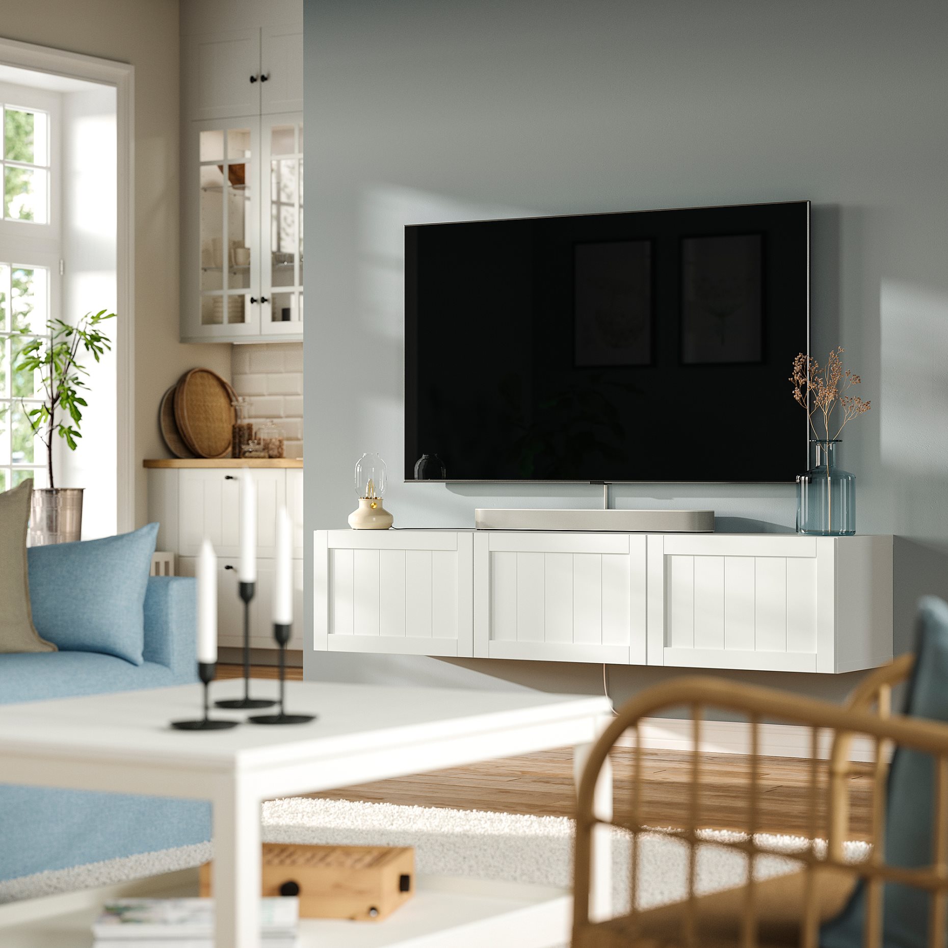 BESTÅ, TV шкаф с вратички, 495.973.81