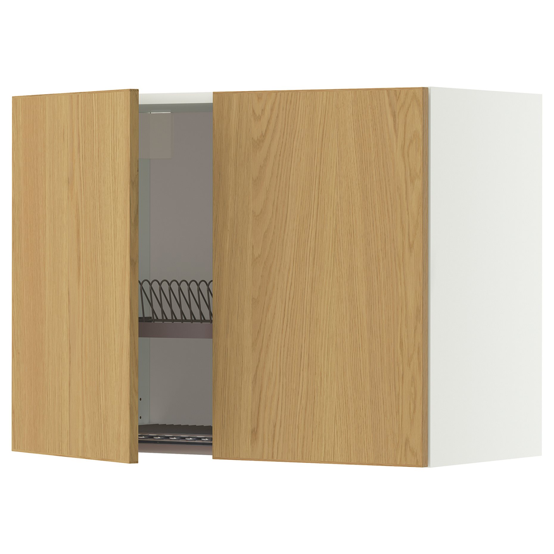 METOD, стенен шкаф + сушилник за съдове/2 врати, 496.003.74