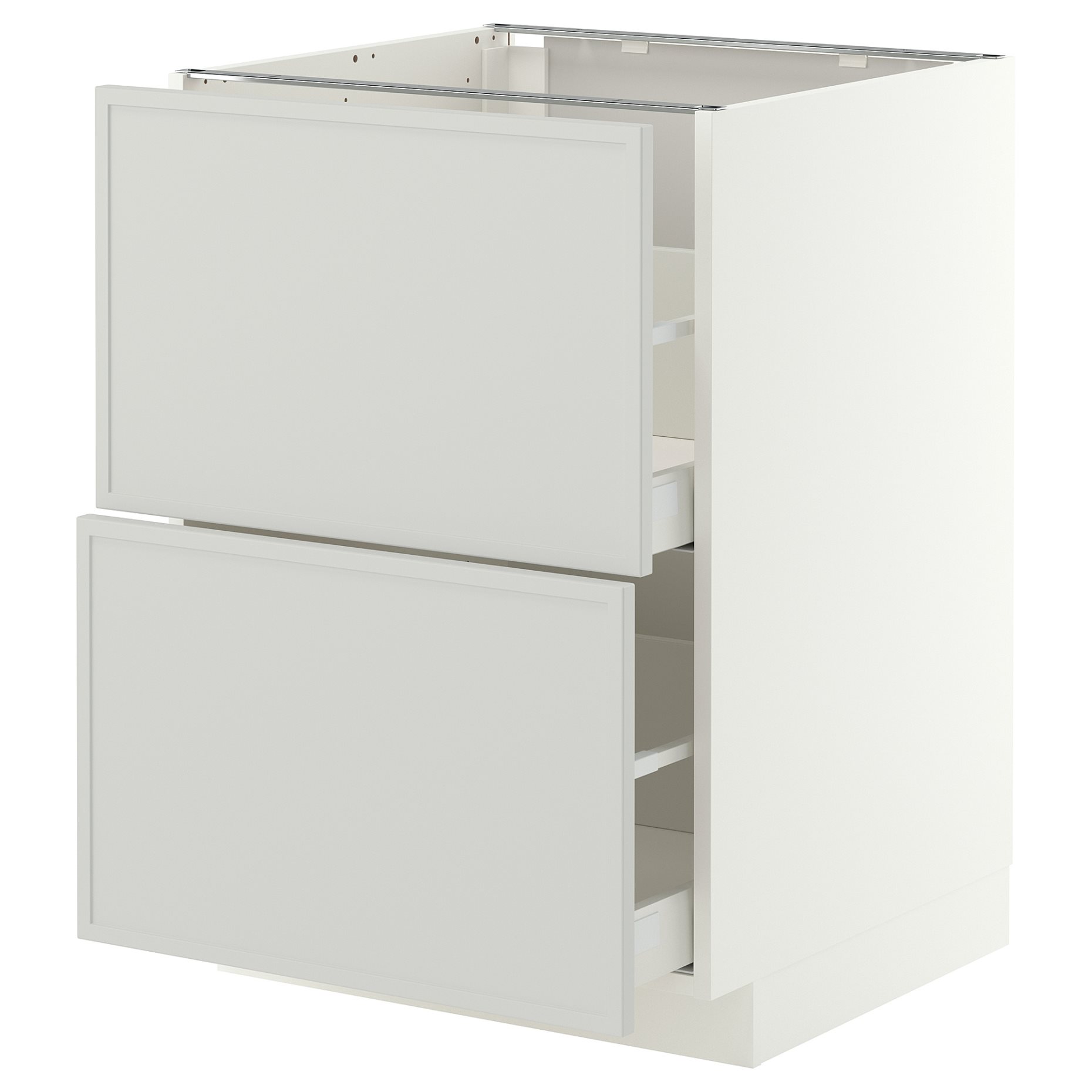 METOD/MAXIMERA, долен шкаф с 2 чела/2 високи чекмеджета, 60x60 см, 496.048.76