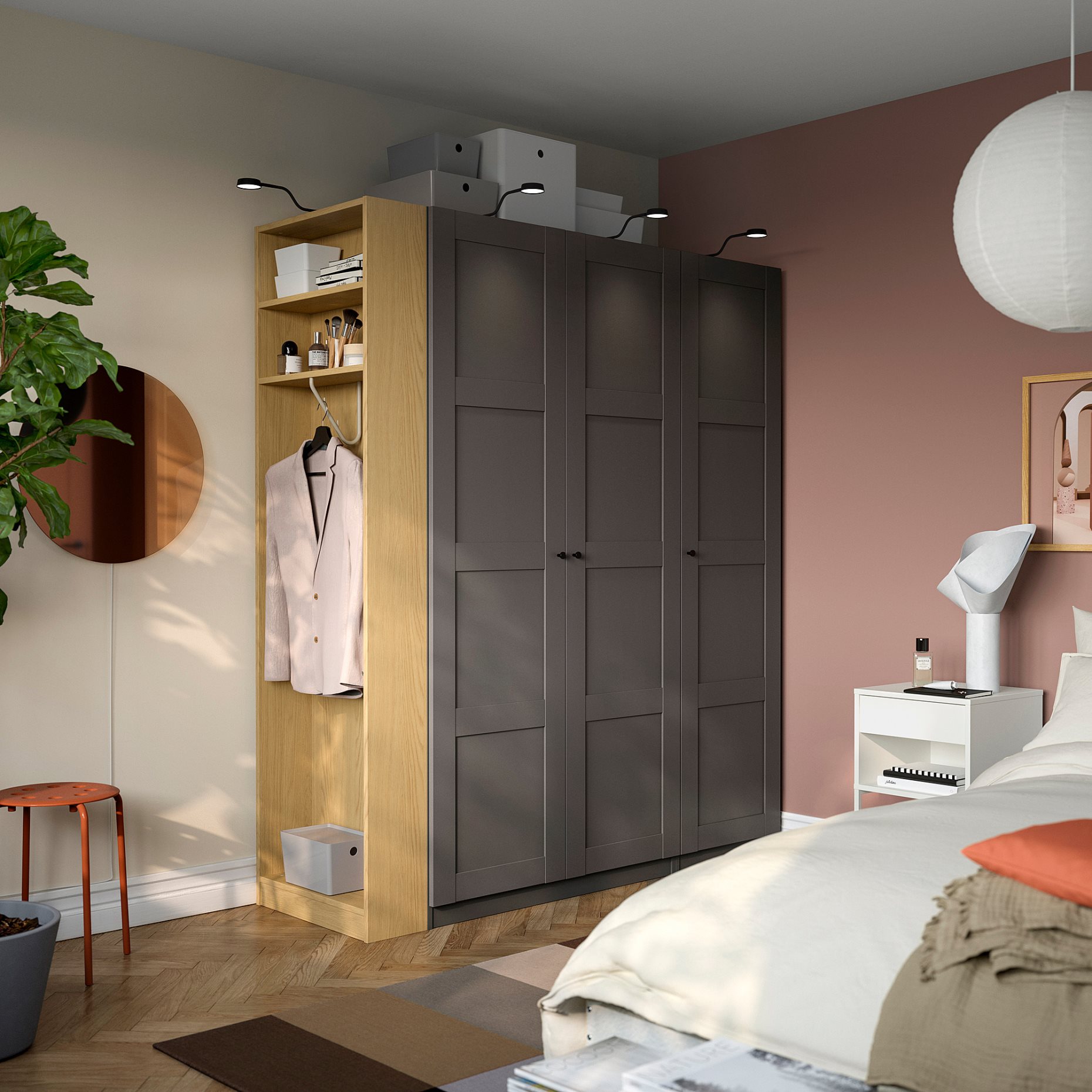 PAX/BERGSBO, гардероб - комбинация, 496.069.55