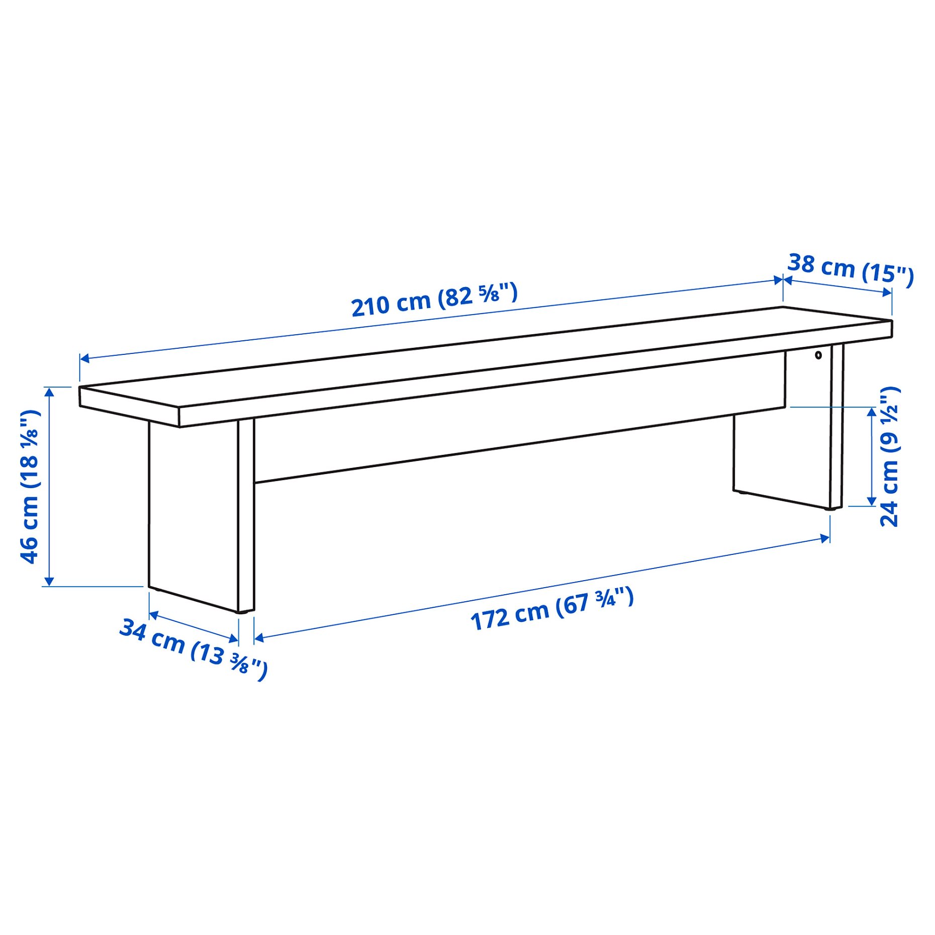 BERGSHYTTAN/BERGSHYTTAN, маса и 2 пейки, 496.084.12