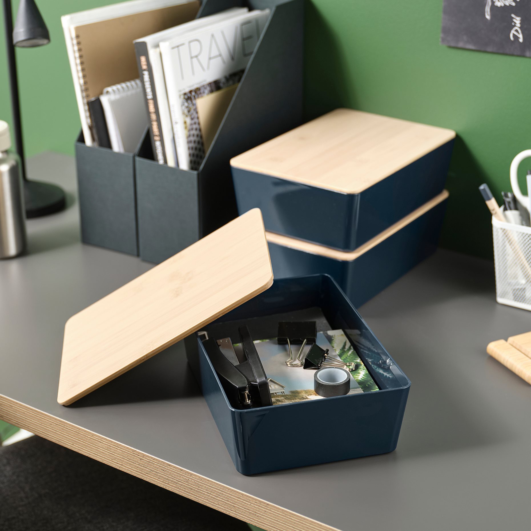 KUGGIS, кутия с капак, 18x26x8 см, 496.102.12