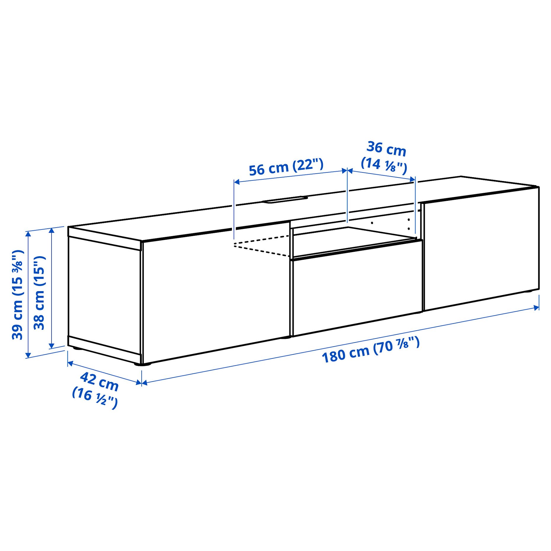 BESTÅ, TV шкаф, 496.121.45