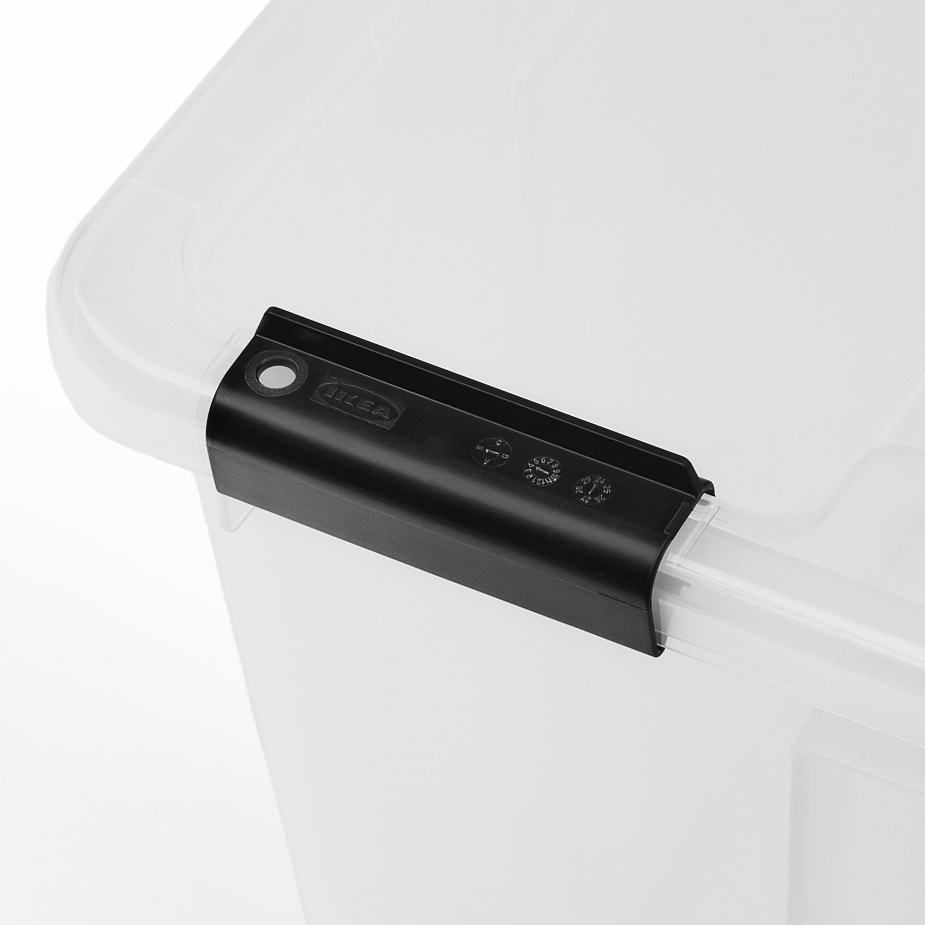 SAMLA, Кутия с капак/клипс, 57x39x29 см/45 л, 496.196.51