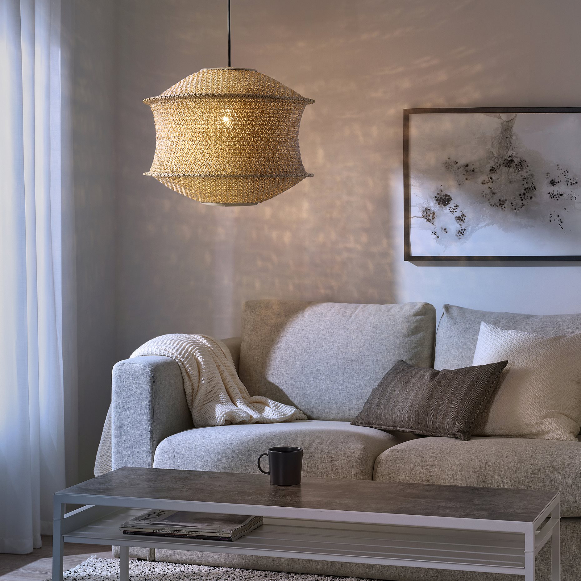 BLÅSTÅNG/HAVSDJUP, висяща лампа, 45 см, 496.203.34