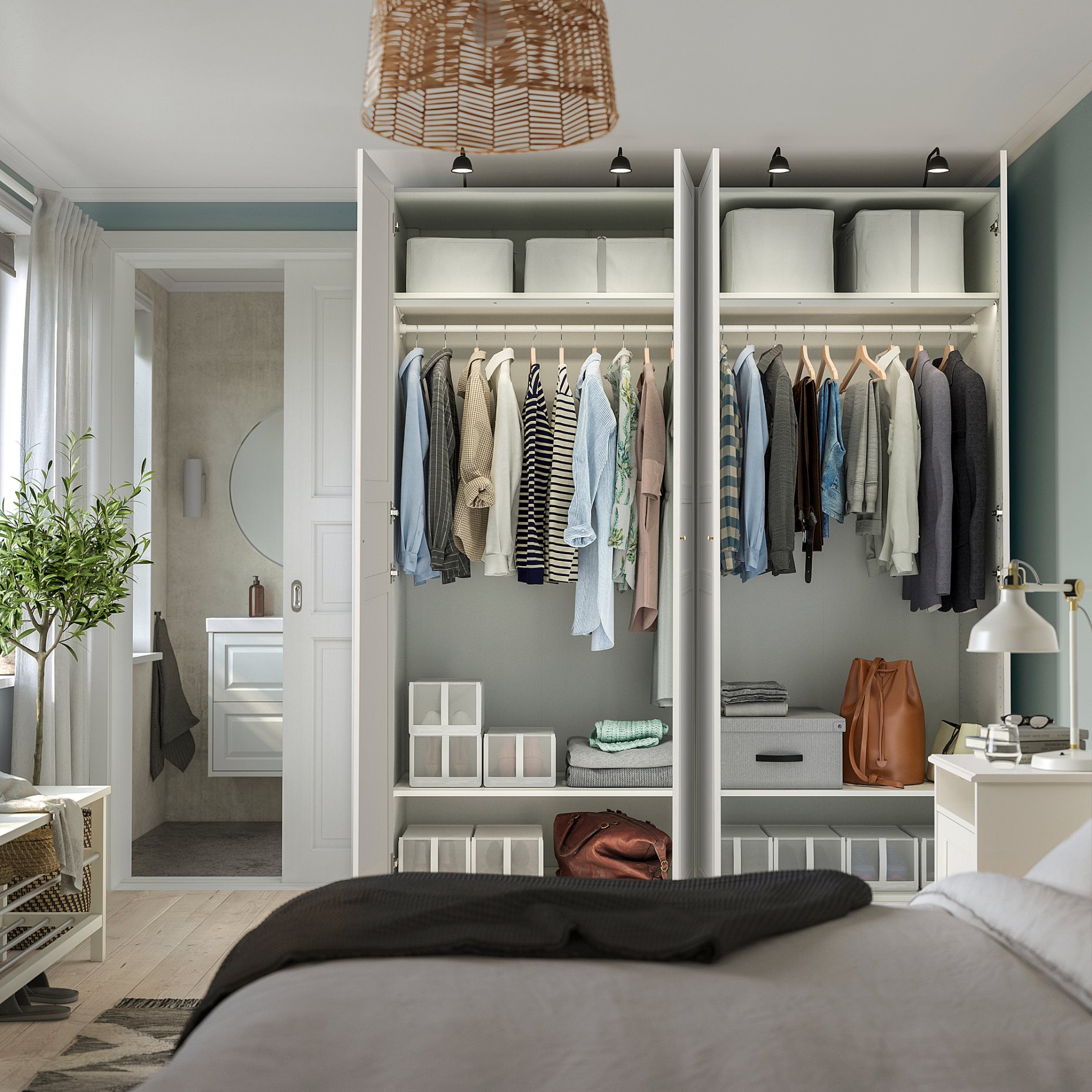PAX/FLISBERGET, гардероб, 496.251.62