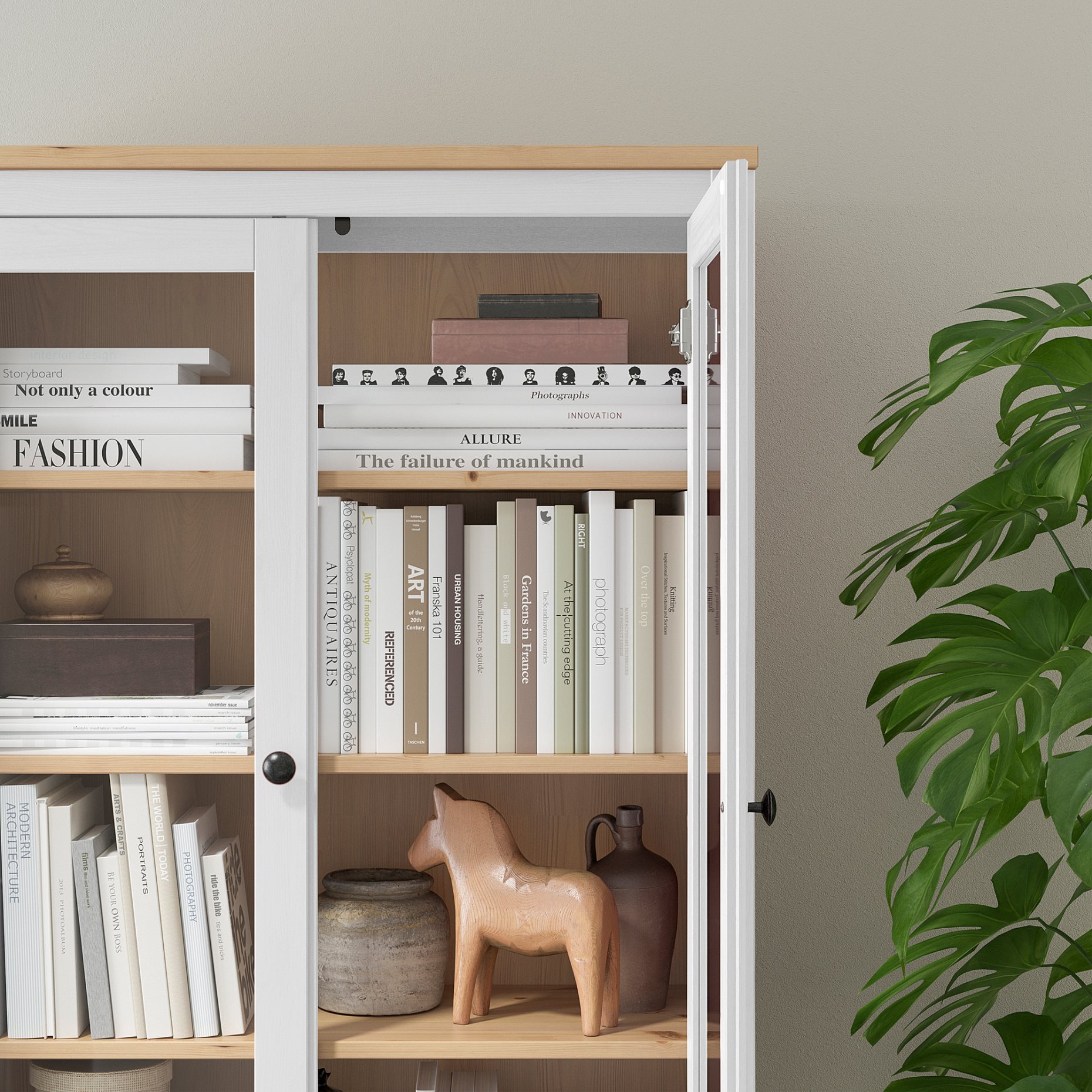 HEMNES, витрина с 3 чекмеджета, 504.135.07