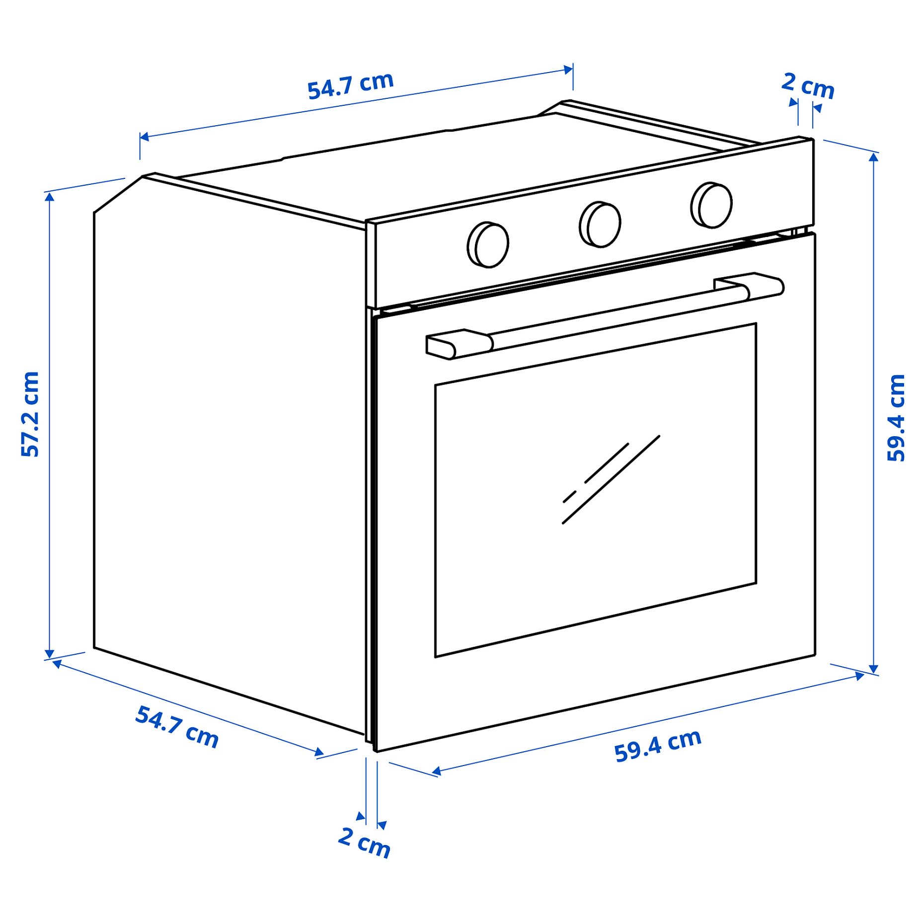 SPJUTBO, фурна горещ въздух + пиролитична ф-я, IKEA 300, 506.002.50