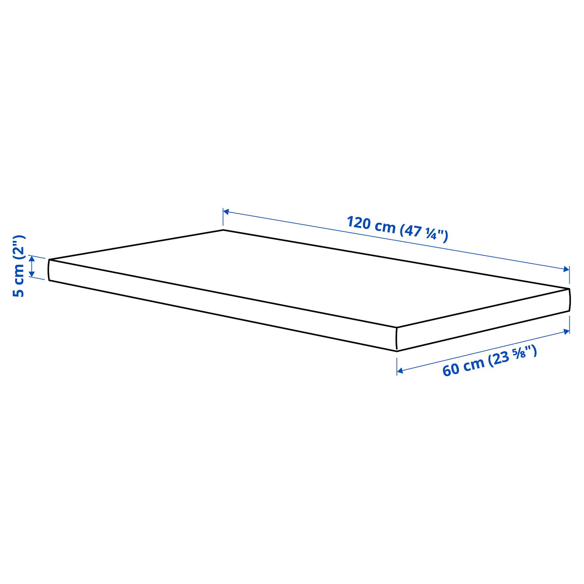 PLUTTIG, матрак с пяна за креватче, 60x120x5 см, 506.077.70