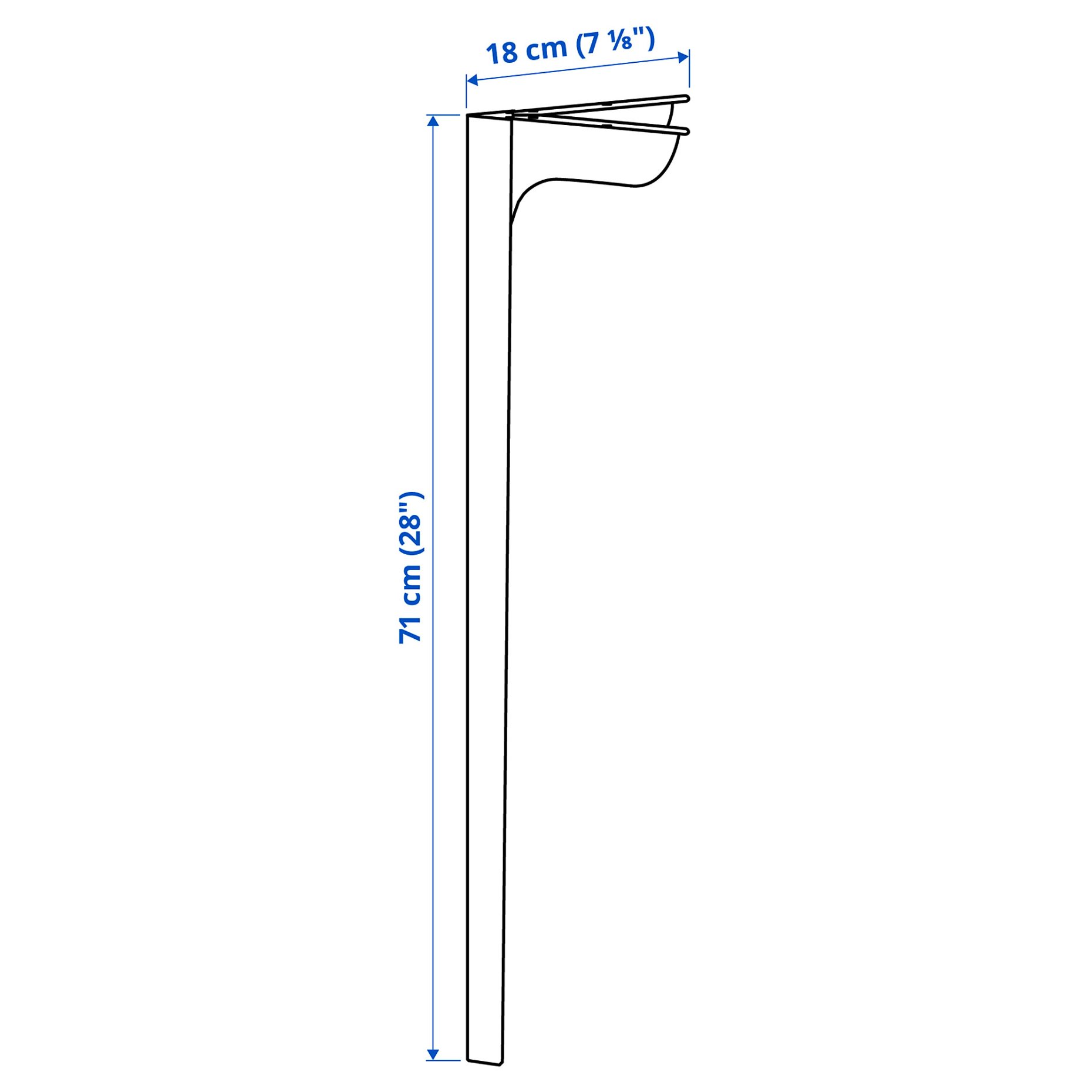 SKÅLSTA, крак за маса, 506.116.54