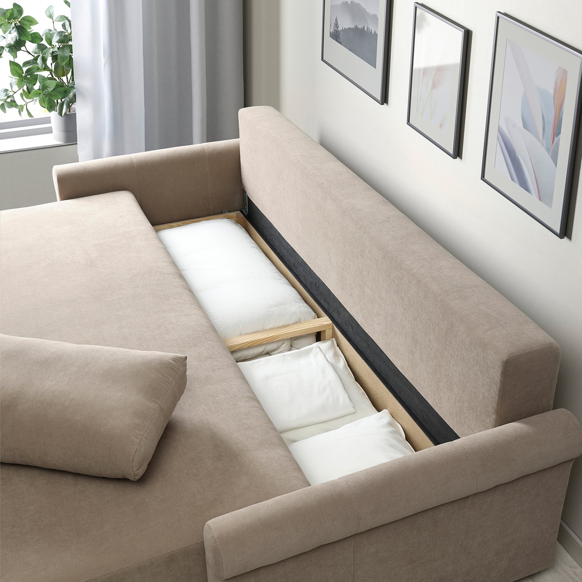 DANHULT, 3-местен разтегателен диван, 506.299.51