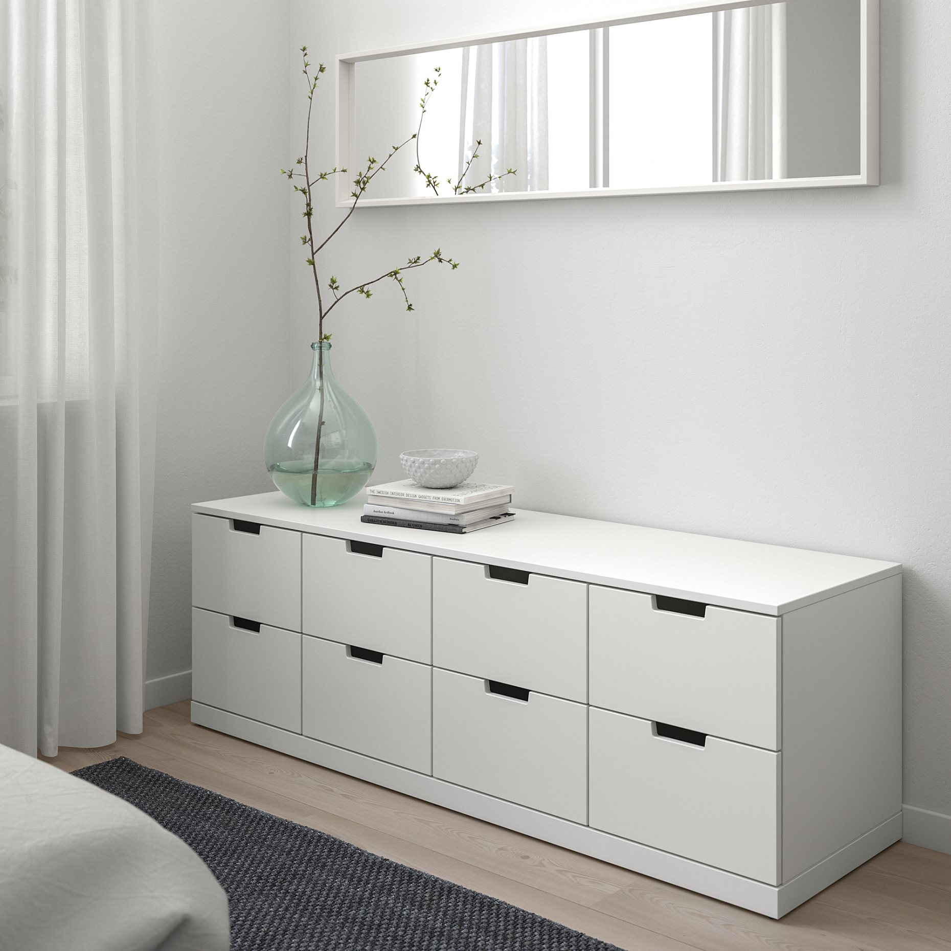 NORDLI, скрин с 8 чекмеджета, 592.395.04